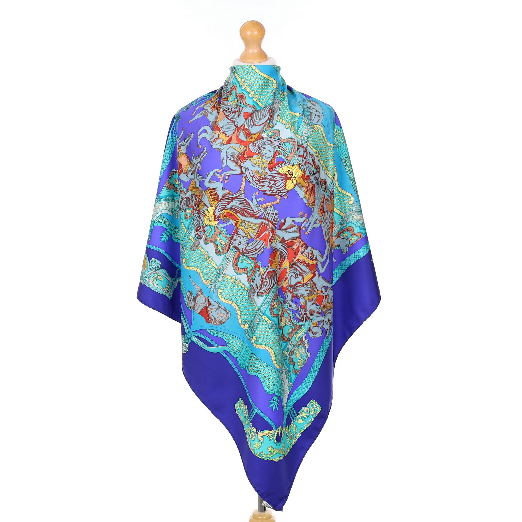 Hermès Tournez Manège Silk Scarf