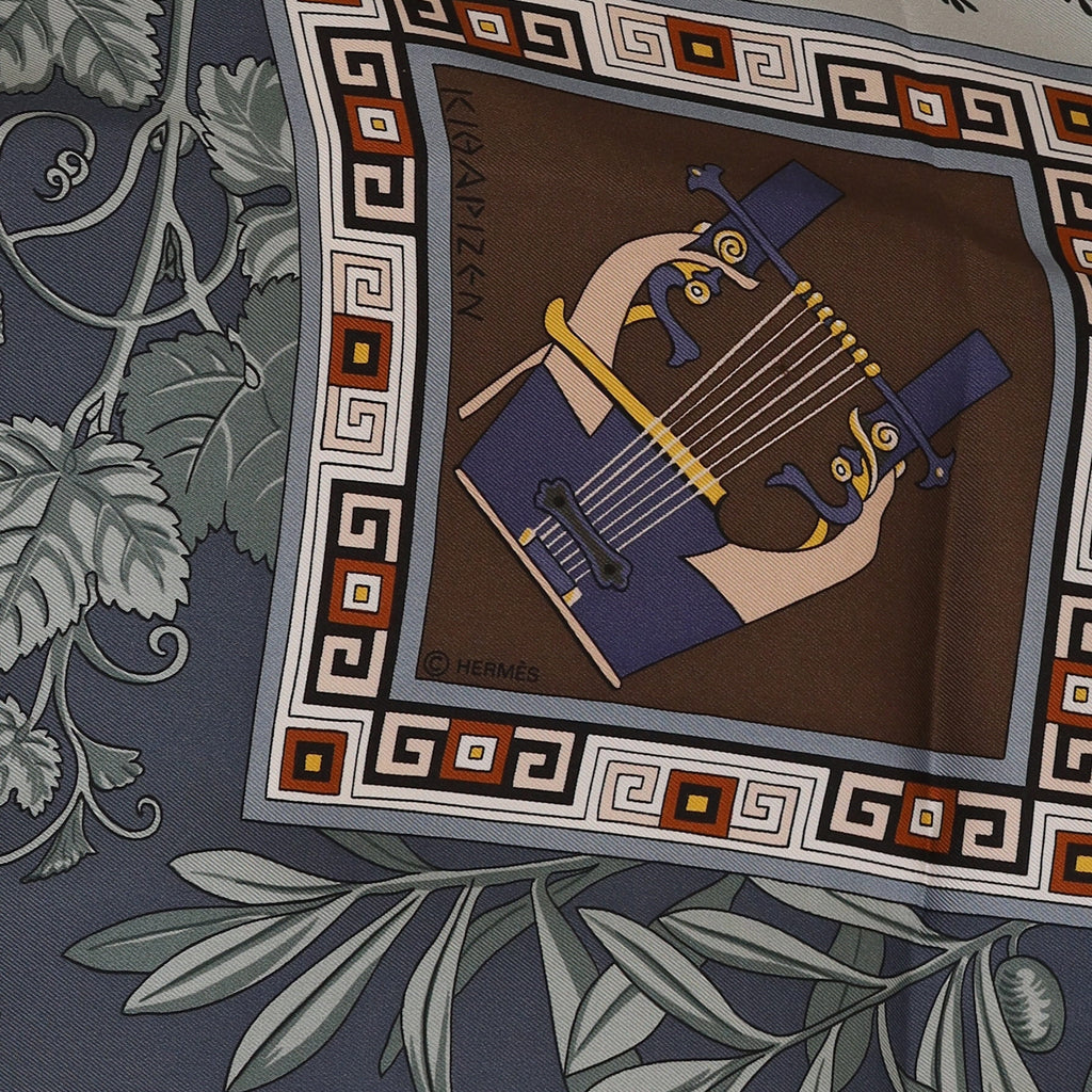 Pristine Hermès Musique Des Dieux Silk Scarf