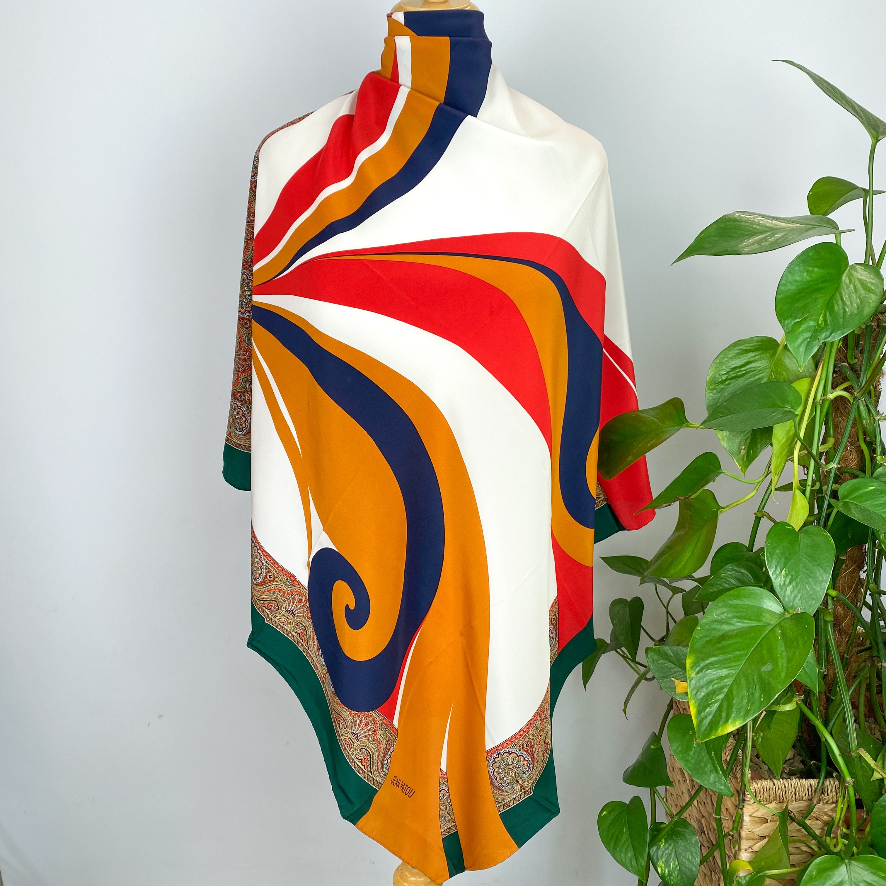Brand New Jean Patou Designer Silk Scarf