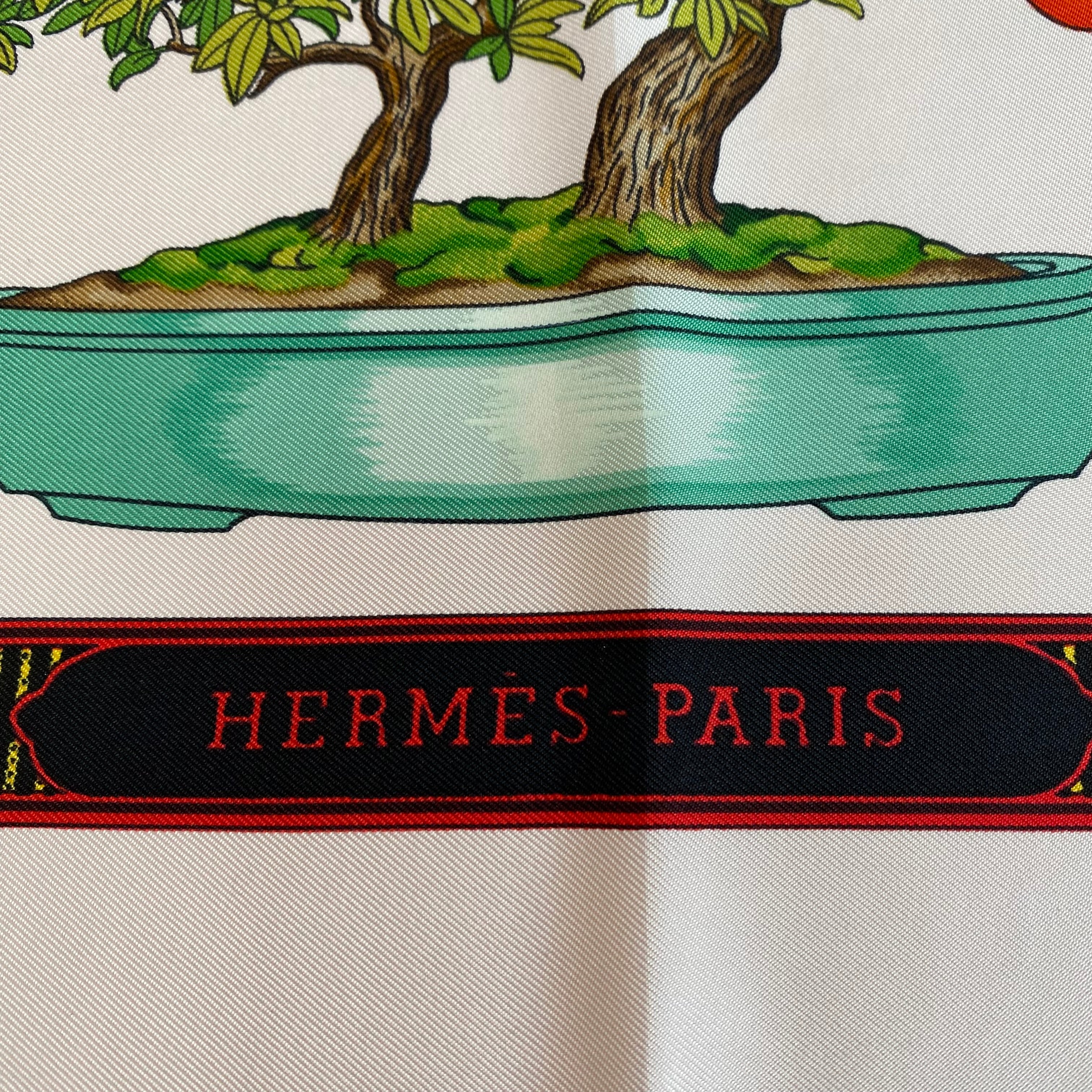 Pristine Hermès Bonsaï Silk Scarf Quite Rare
