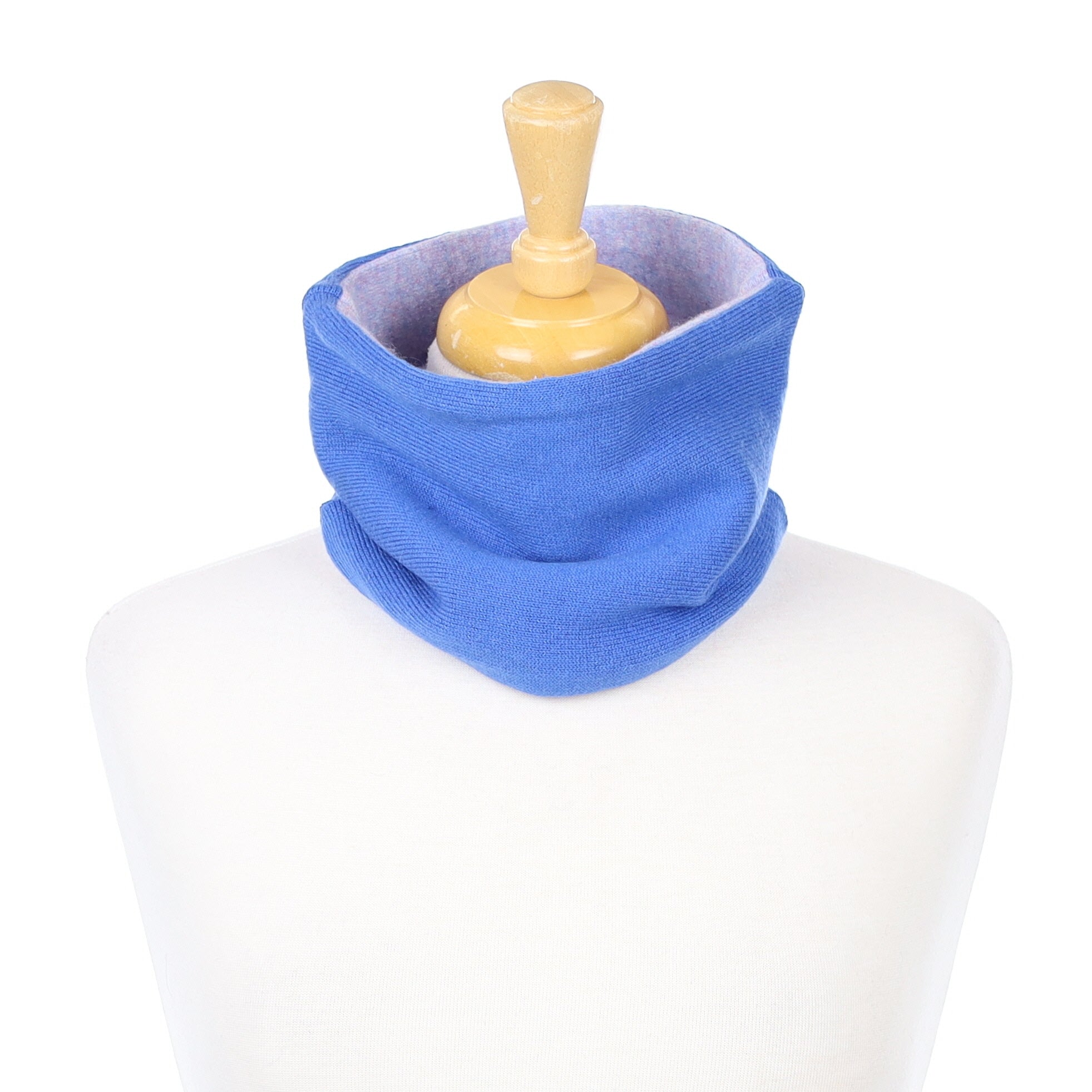 Azure Blue and Lilac Marl Neck Warmer