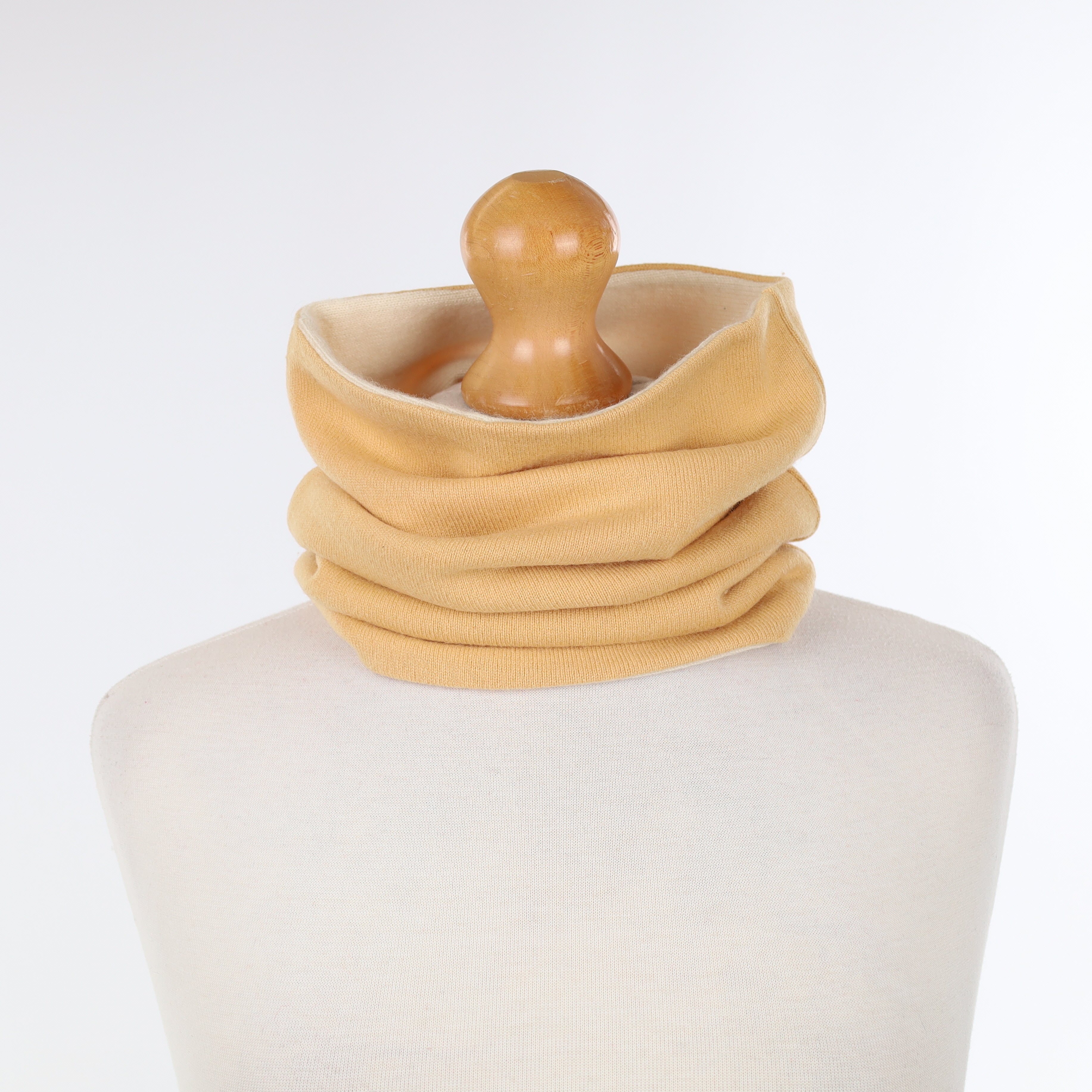 Golden Sand and Ivory Luxury Double Layered Snood