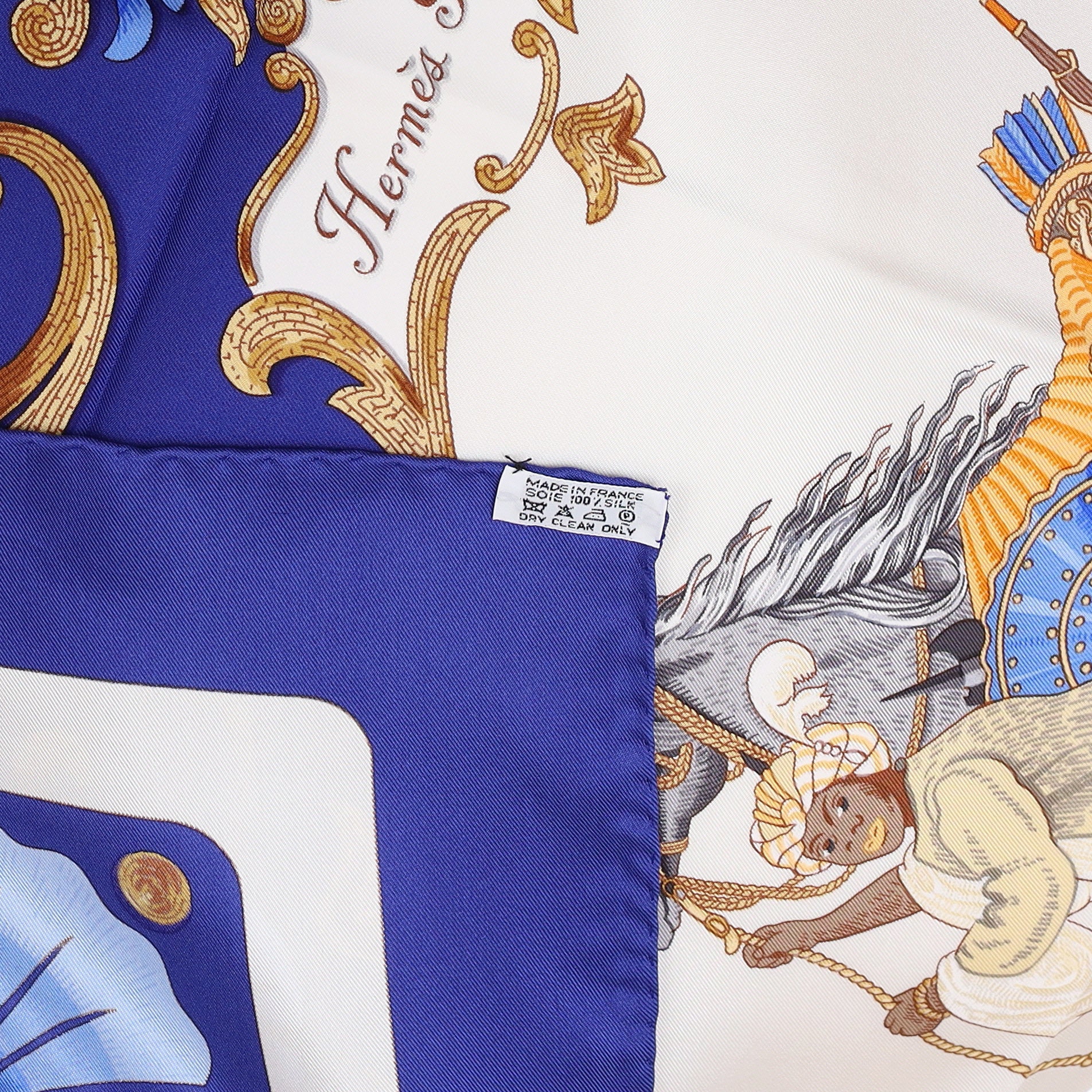Pristine Hermès Cheval Turc Silk Scarf