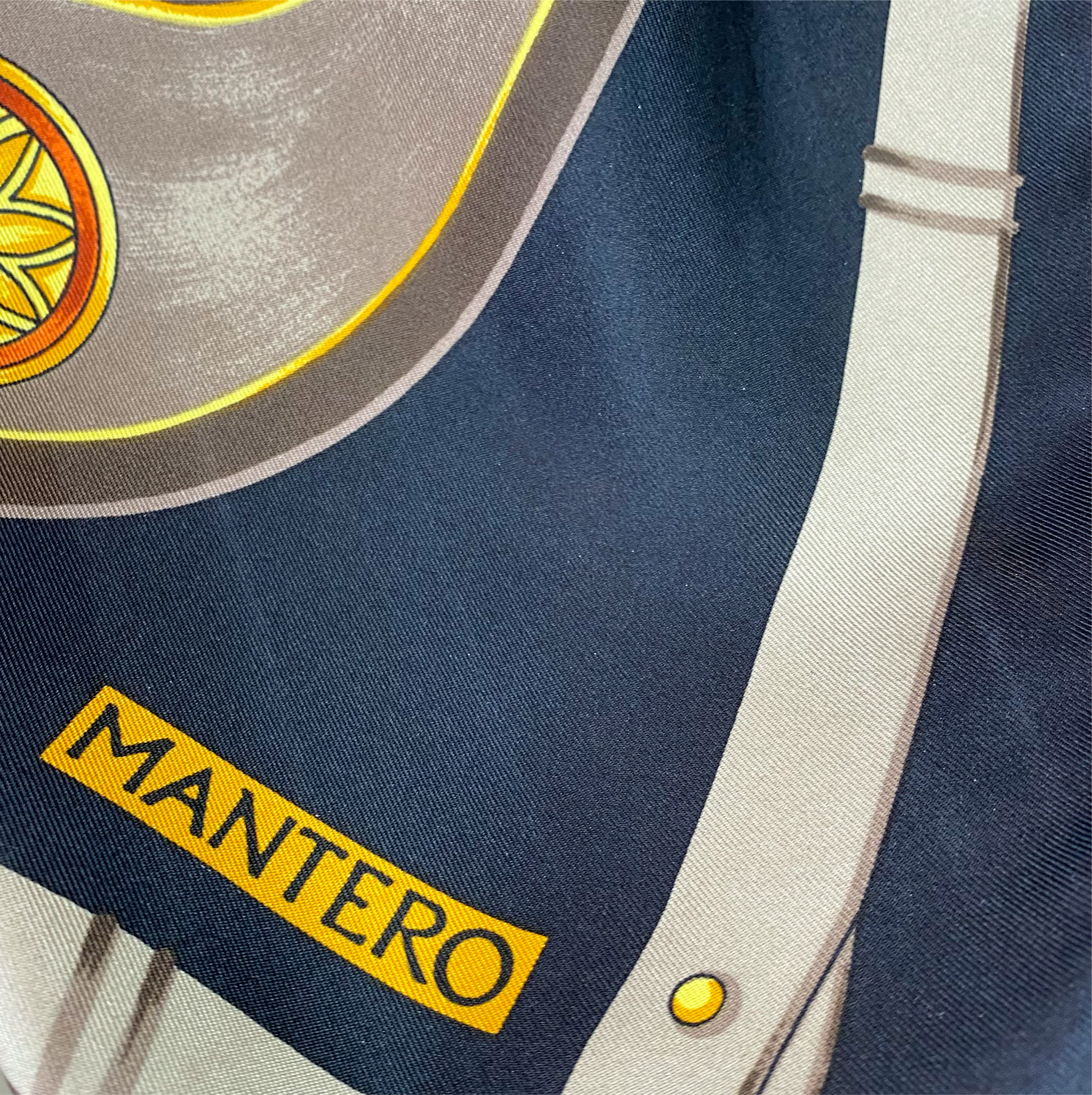 Mantero Black and Grey Silk Scarf