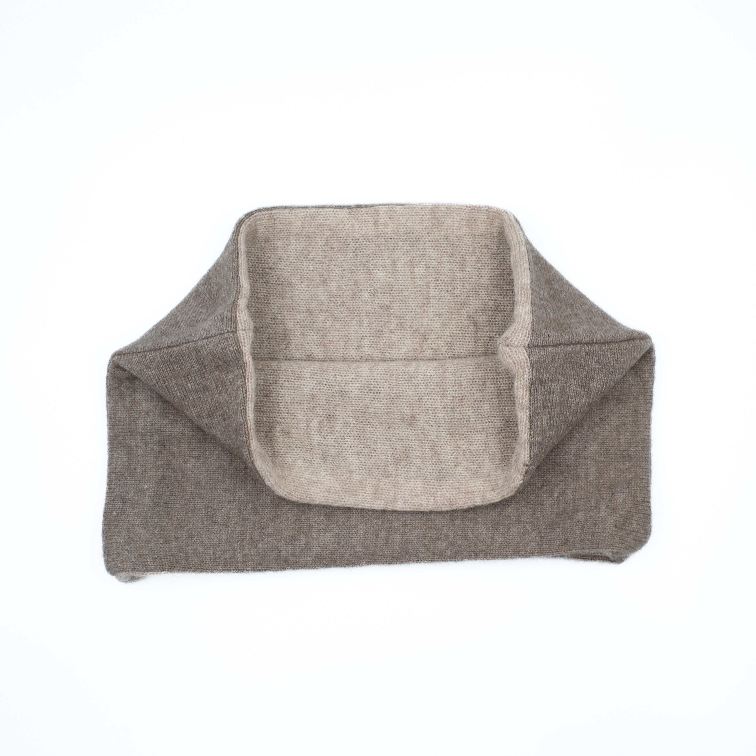 Latte and Taupe Cashmere Neck Warmer