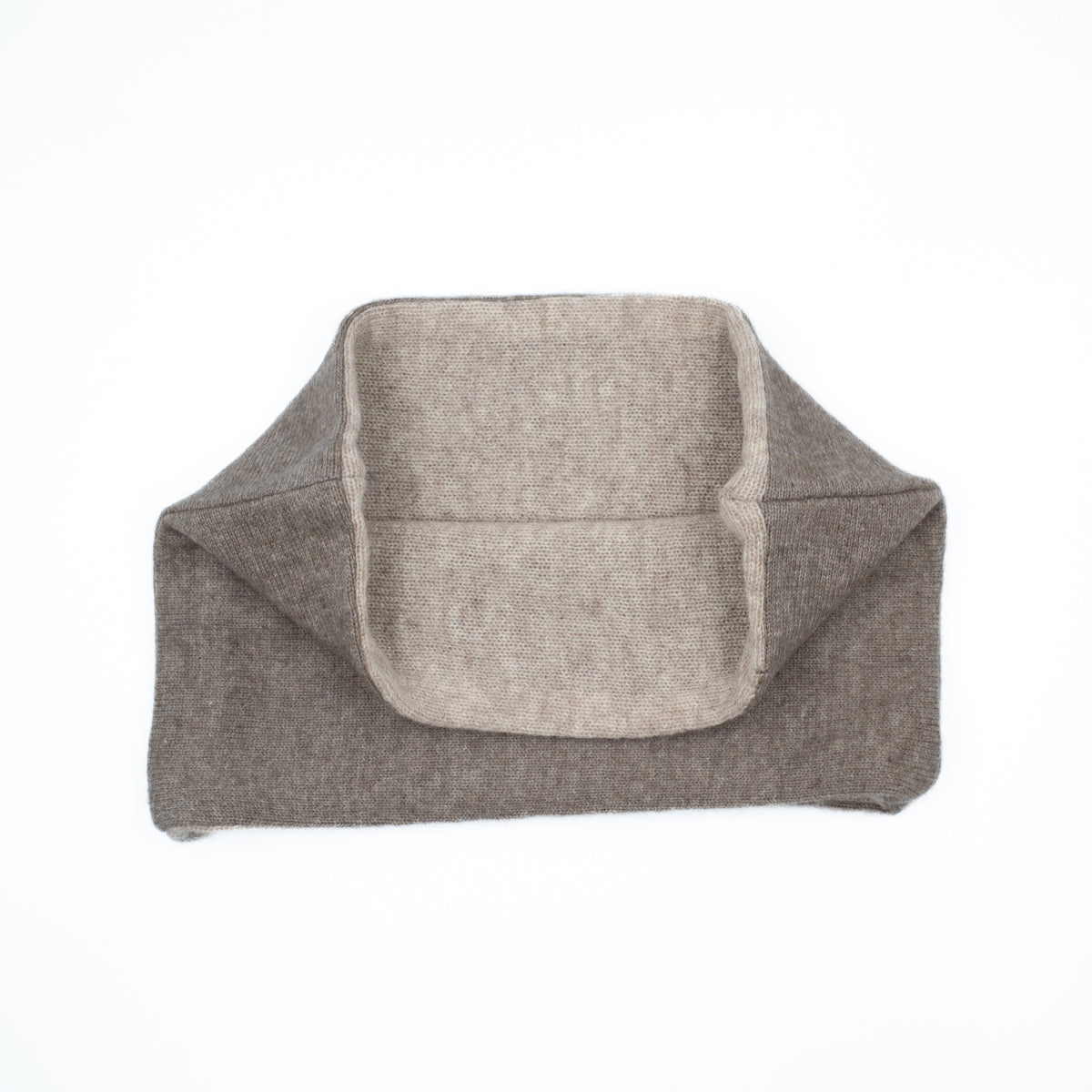 Latte and Taupe Cashmere Neck Warmer