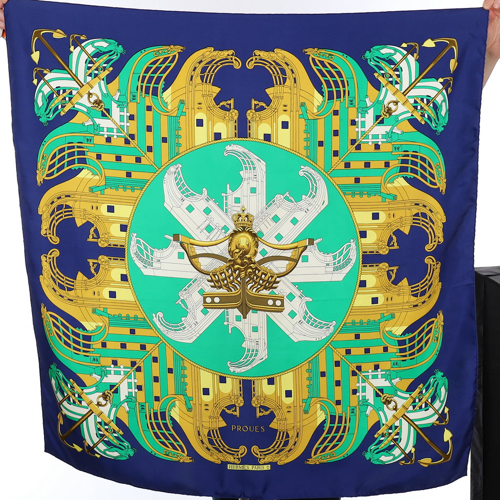 Hermès Proues Silk Scarf
