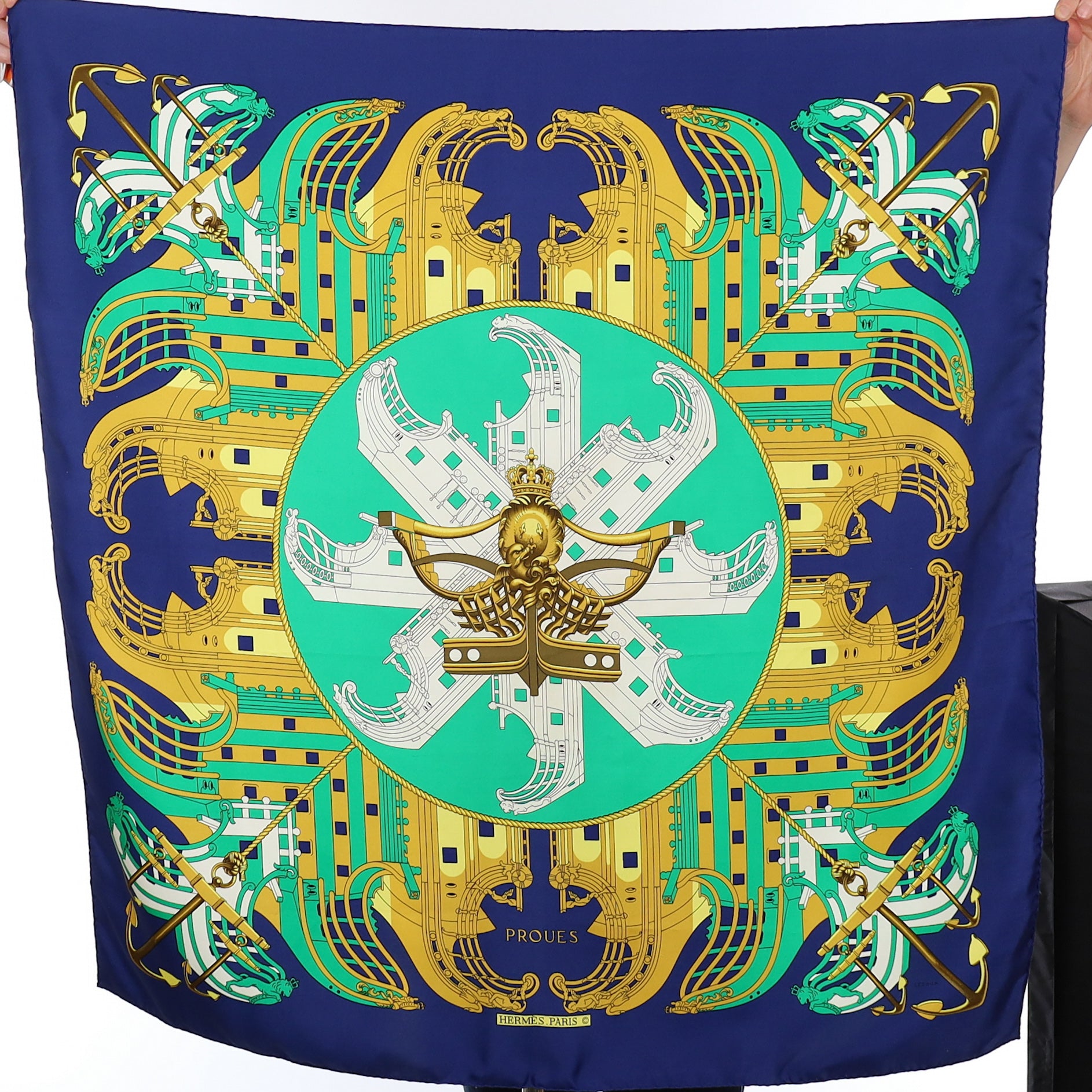 Hermès Proues Silk Scarf
