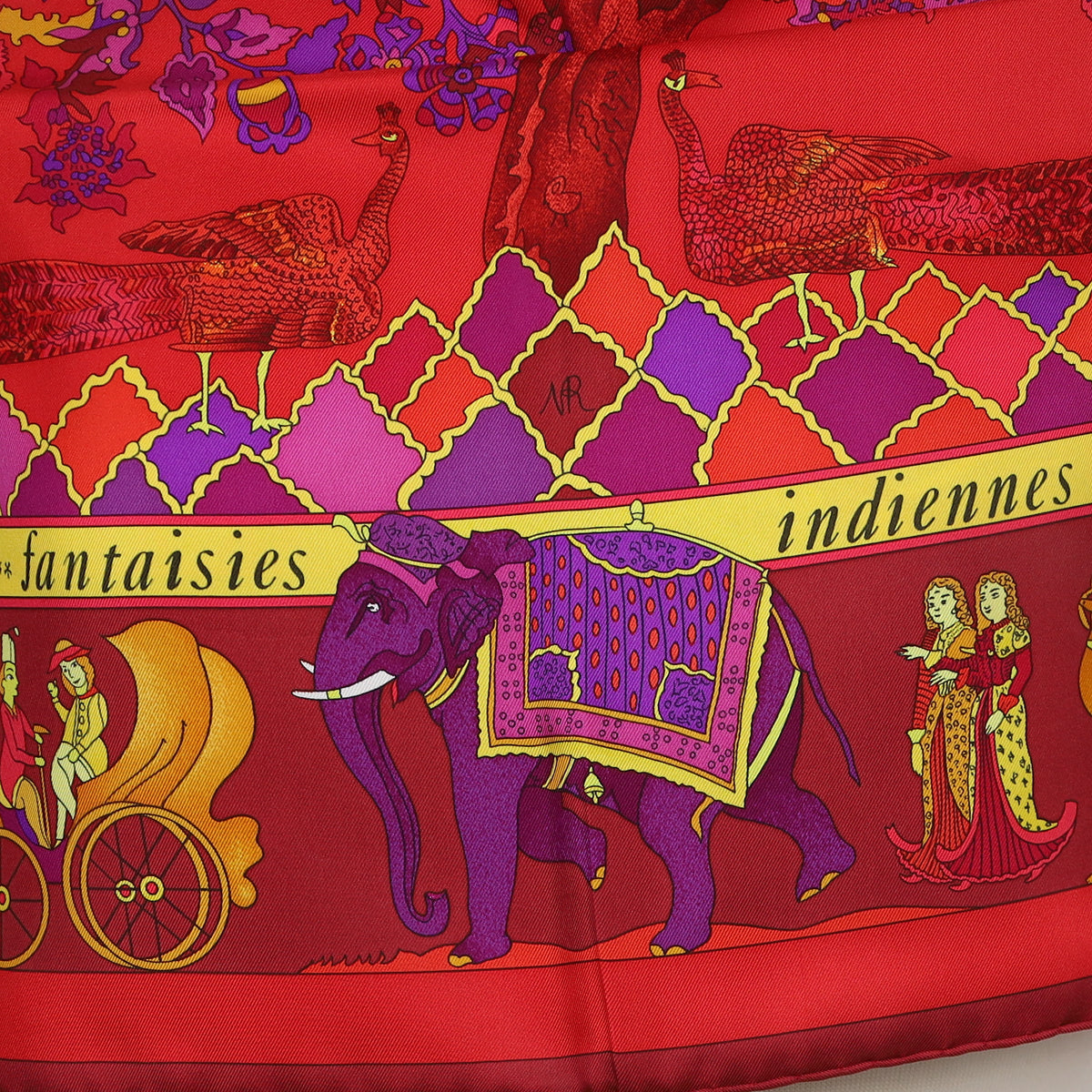 Brand New Boxed Hermès Fantaisies Indiennes Silk Scarf