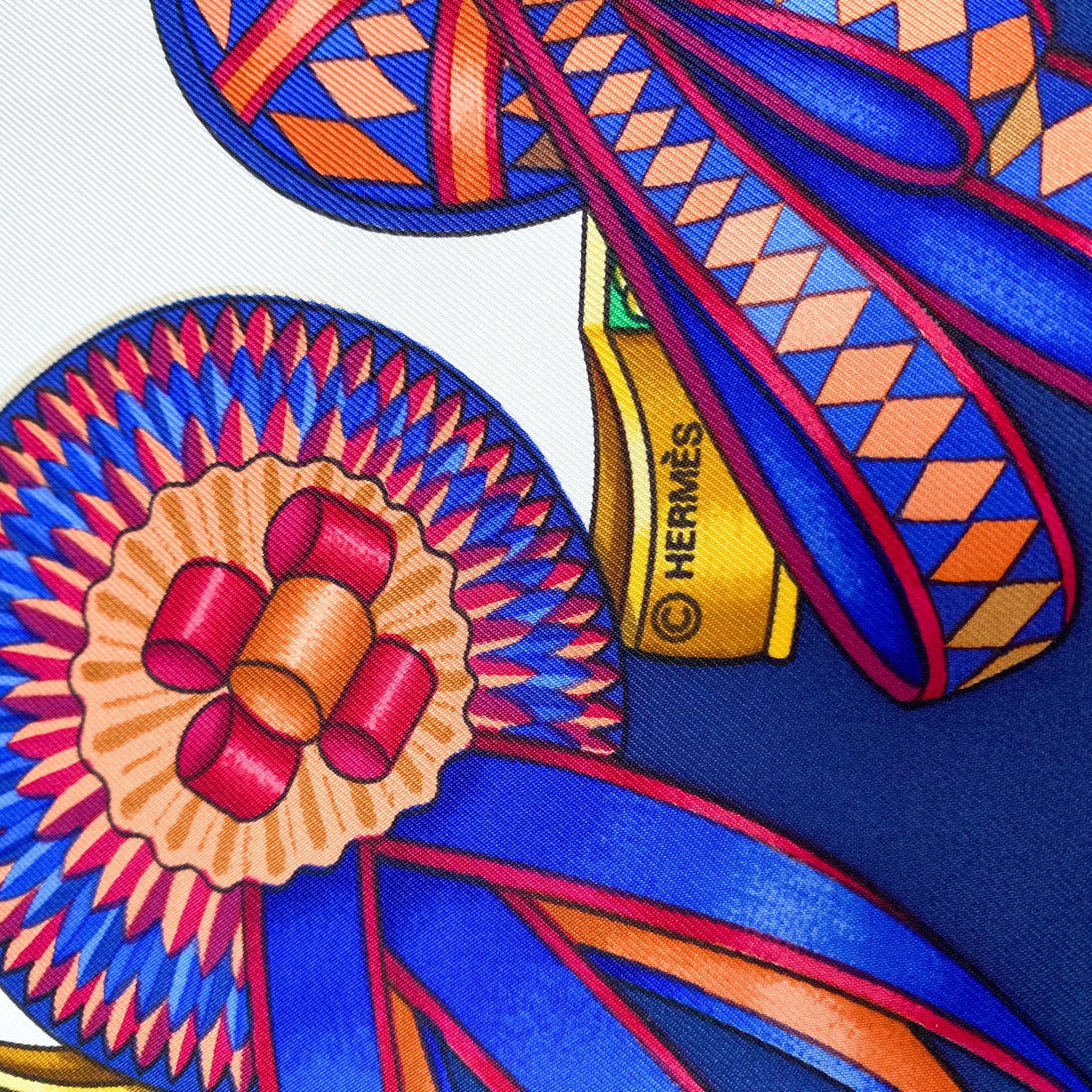 Boxed Hermès Les Rubans du Cheval Silk Scarf