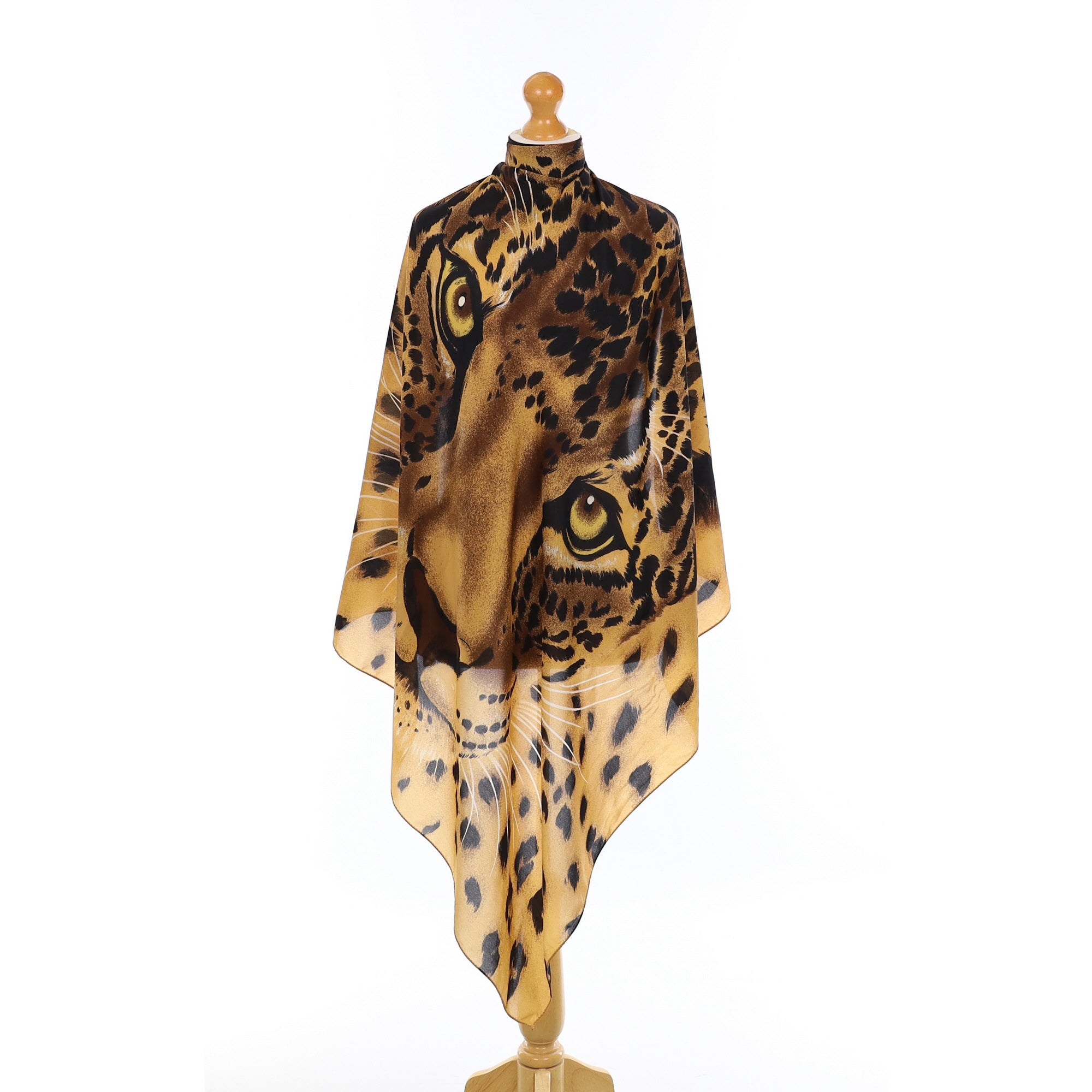 Wild Cat Silk Scarf Large