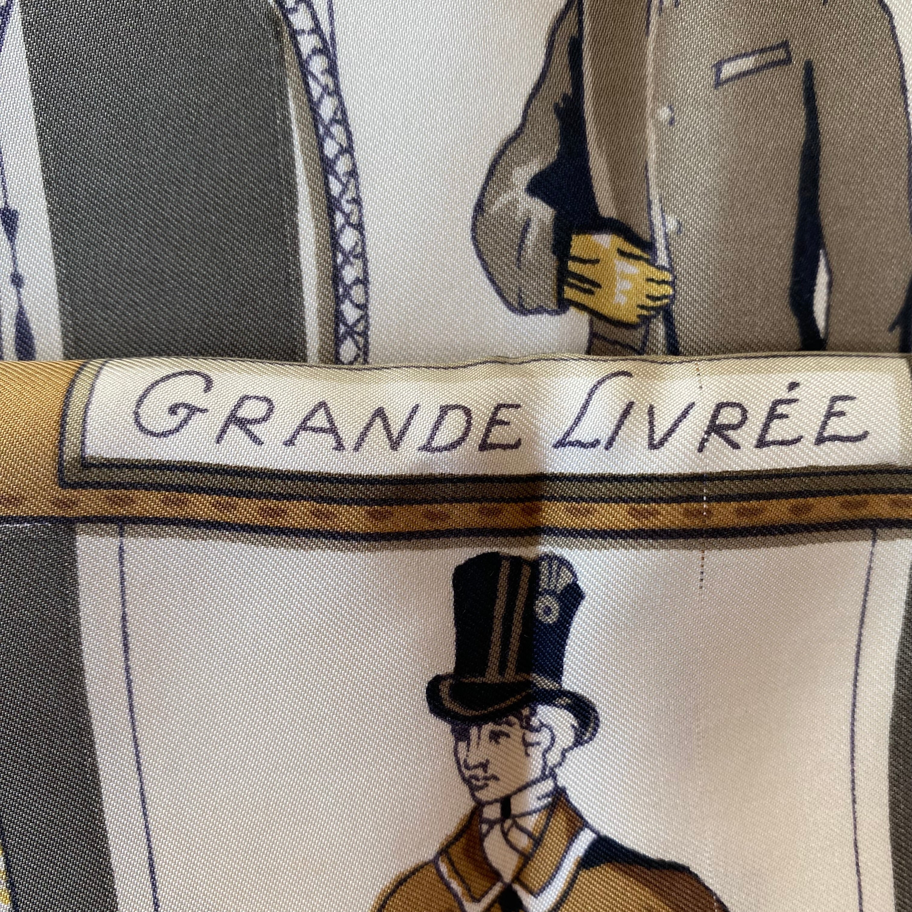 Hermès Grande Livrée Vintage Silk Scarf