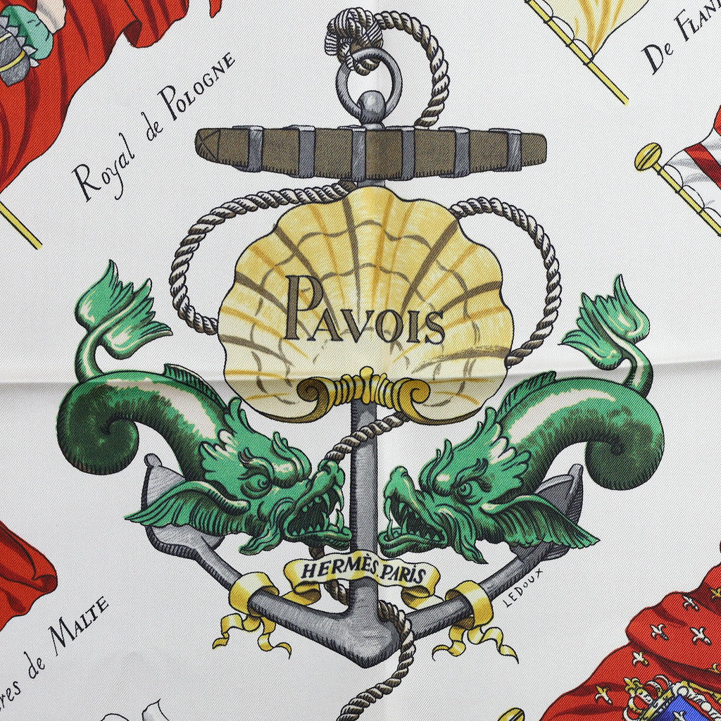 Brand New Boxed Hermès Pavios Silk Scarf