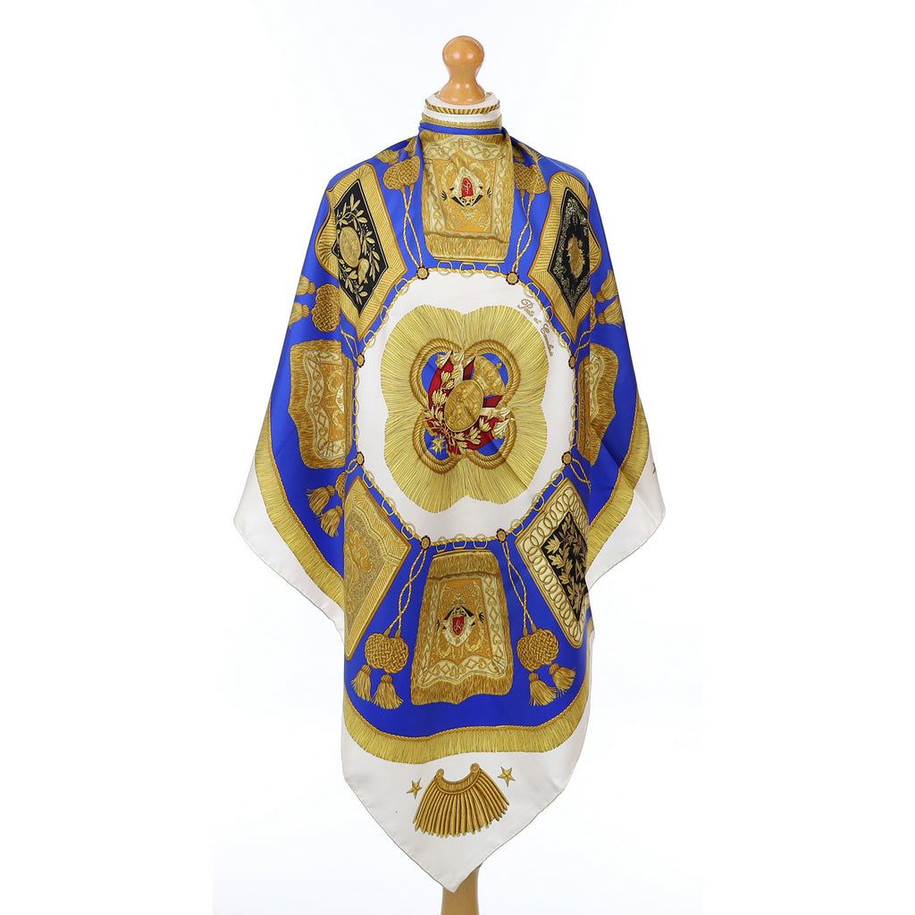 Hermès Poste et Cavalerie Silk Scarf