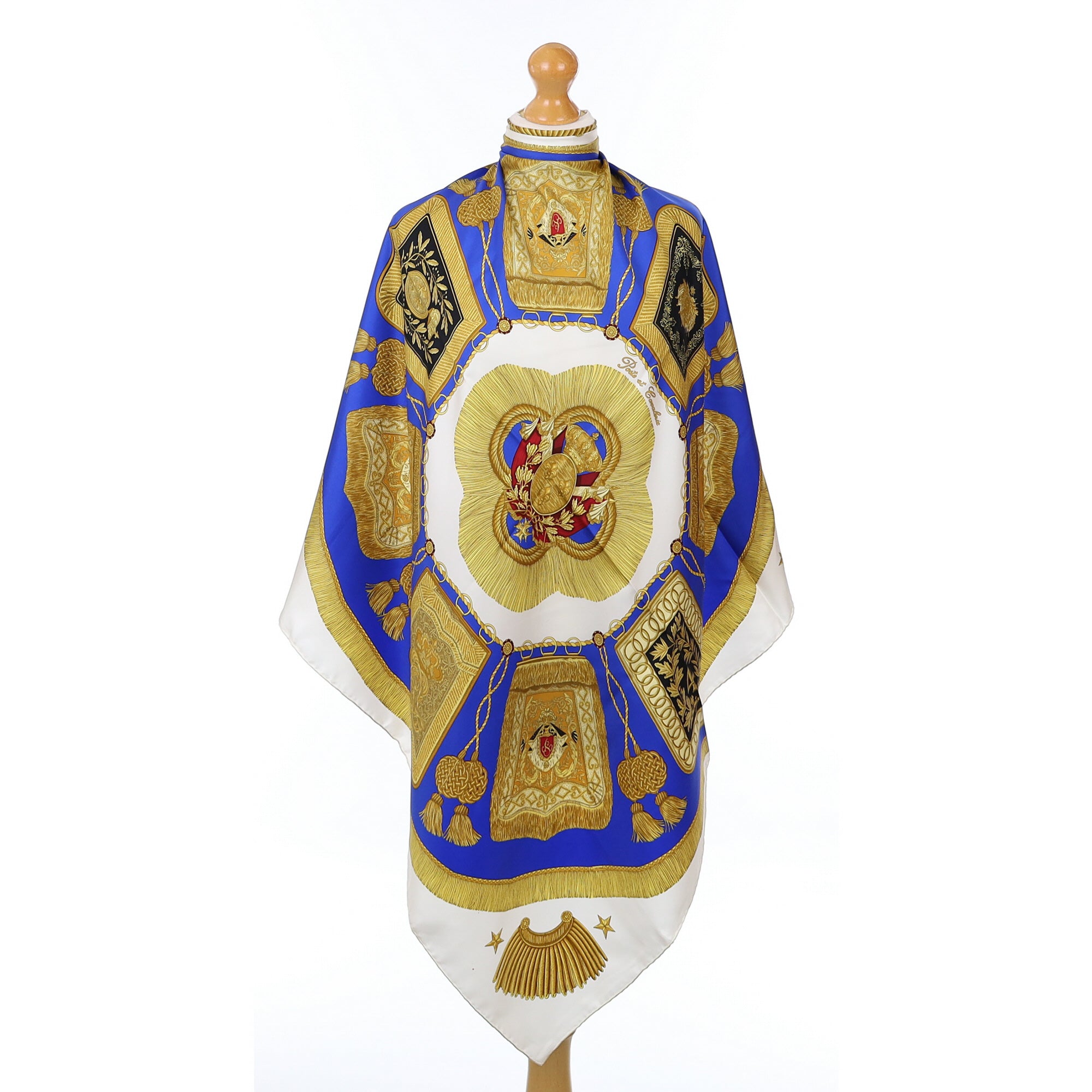 Hermès Poste et Cavalerie Silk Scarf