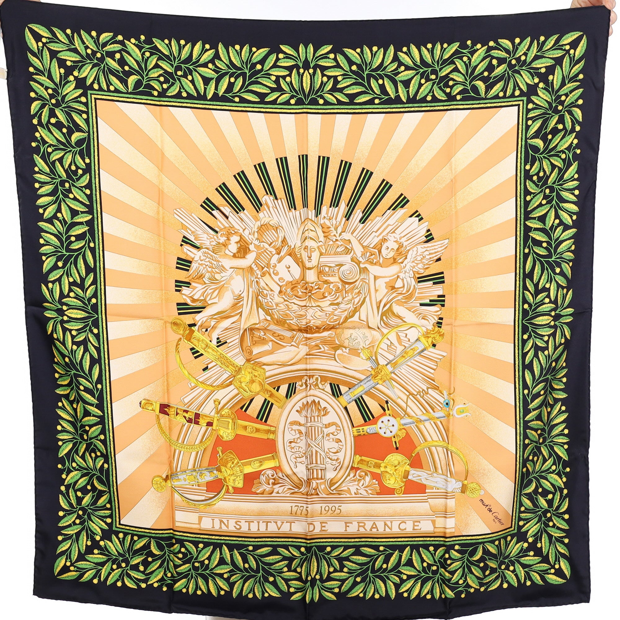 Brand New Boxed Cartier Vintage Silk Scarf