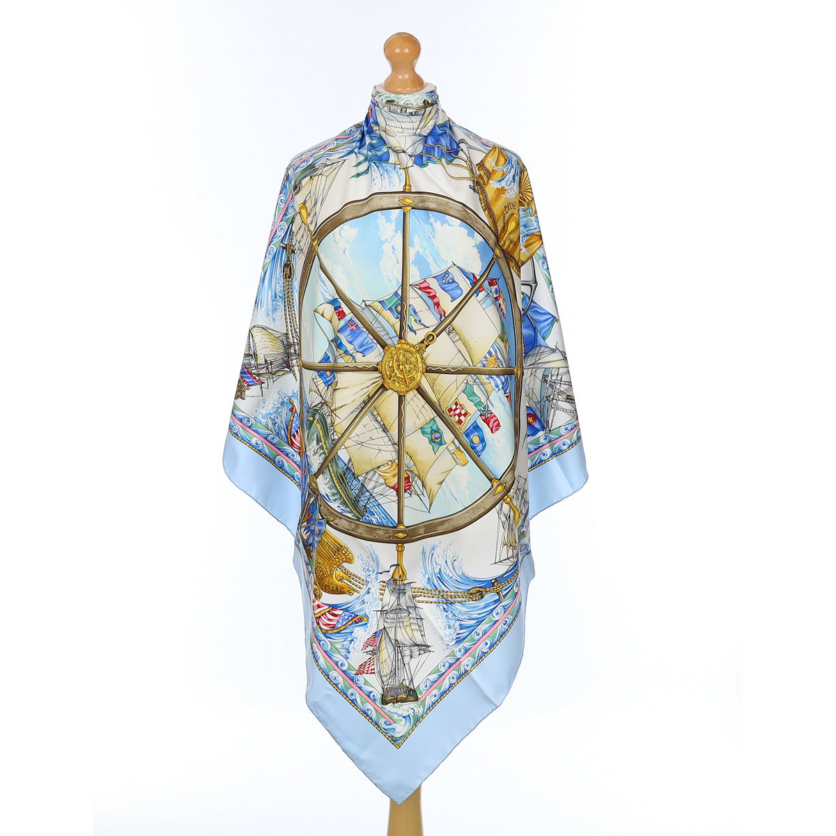 Pristine Boxed Hermès Vive Le Vent Silk Scarf