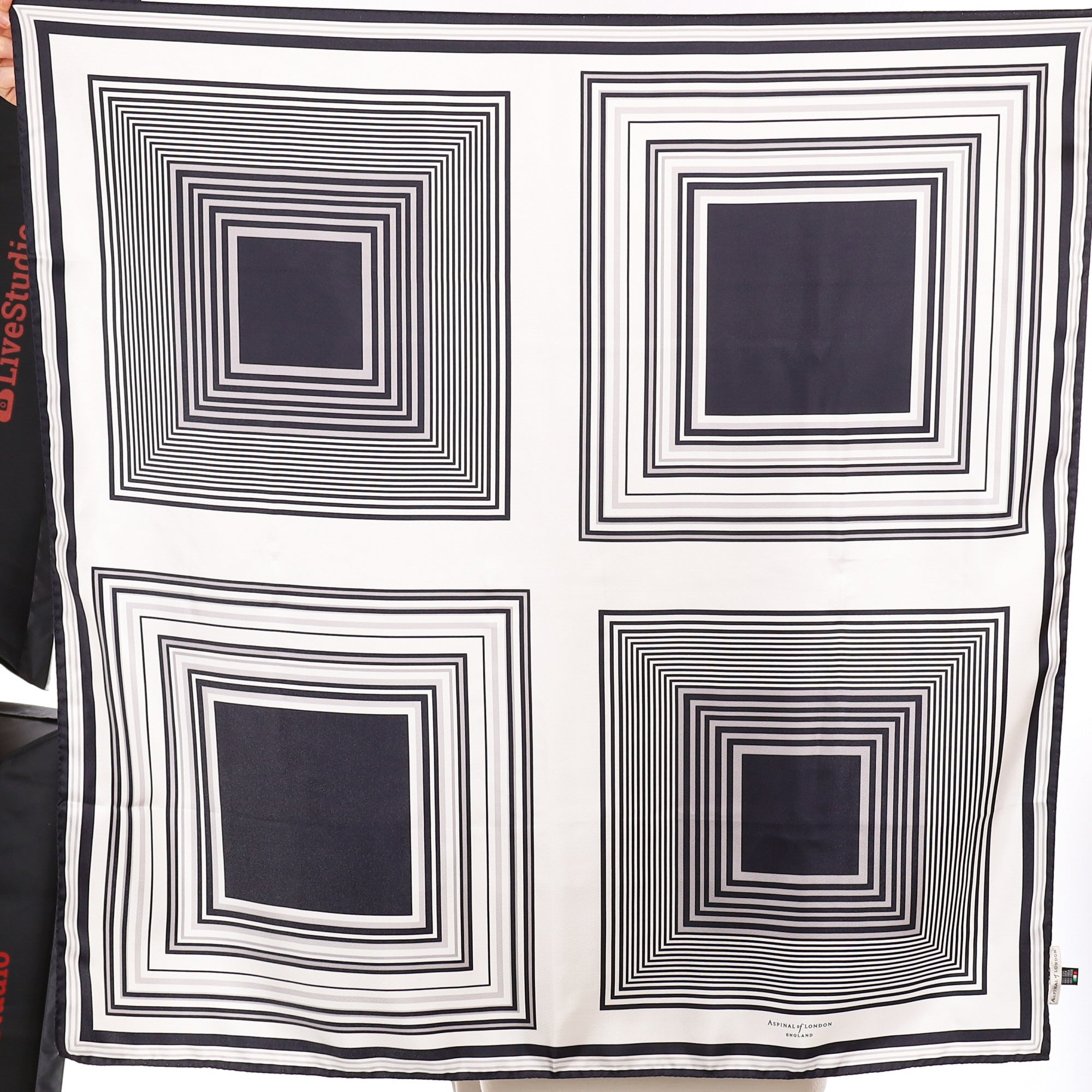 Brand New Boxed Aspinal Silk Scarf