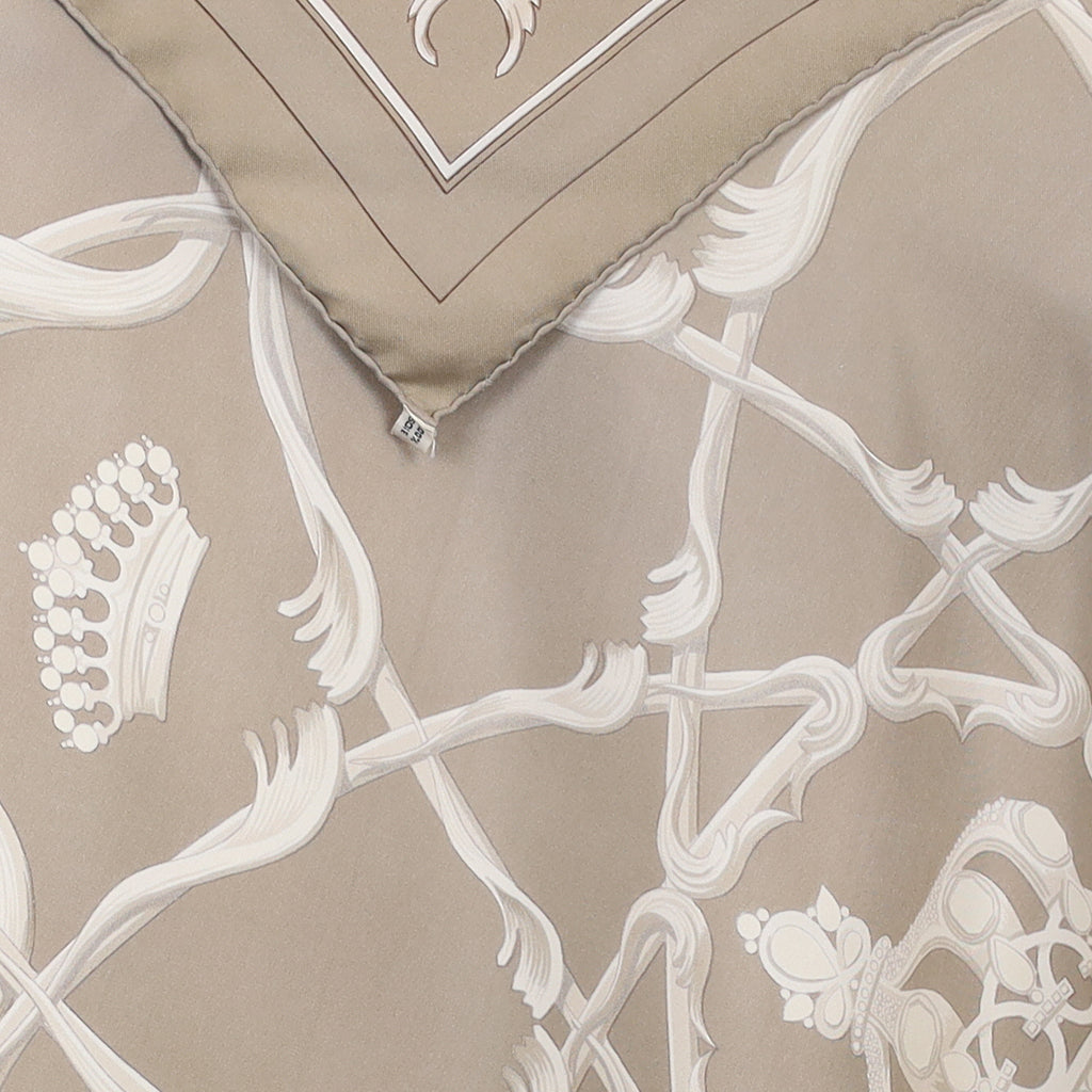 Hermès Couronnes Silk Scarf