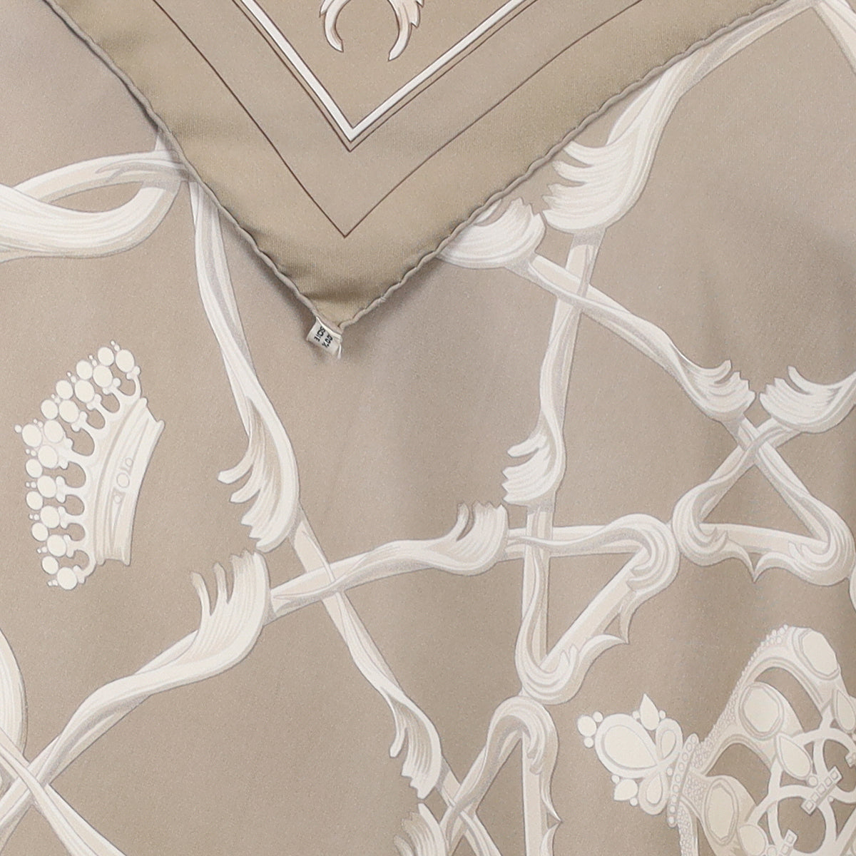 Hermès Couronnes Silk Scarf