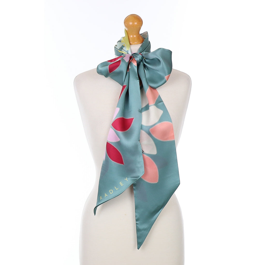Brand New Radley Floral Silk Scarf