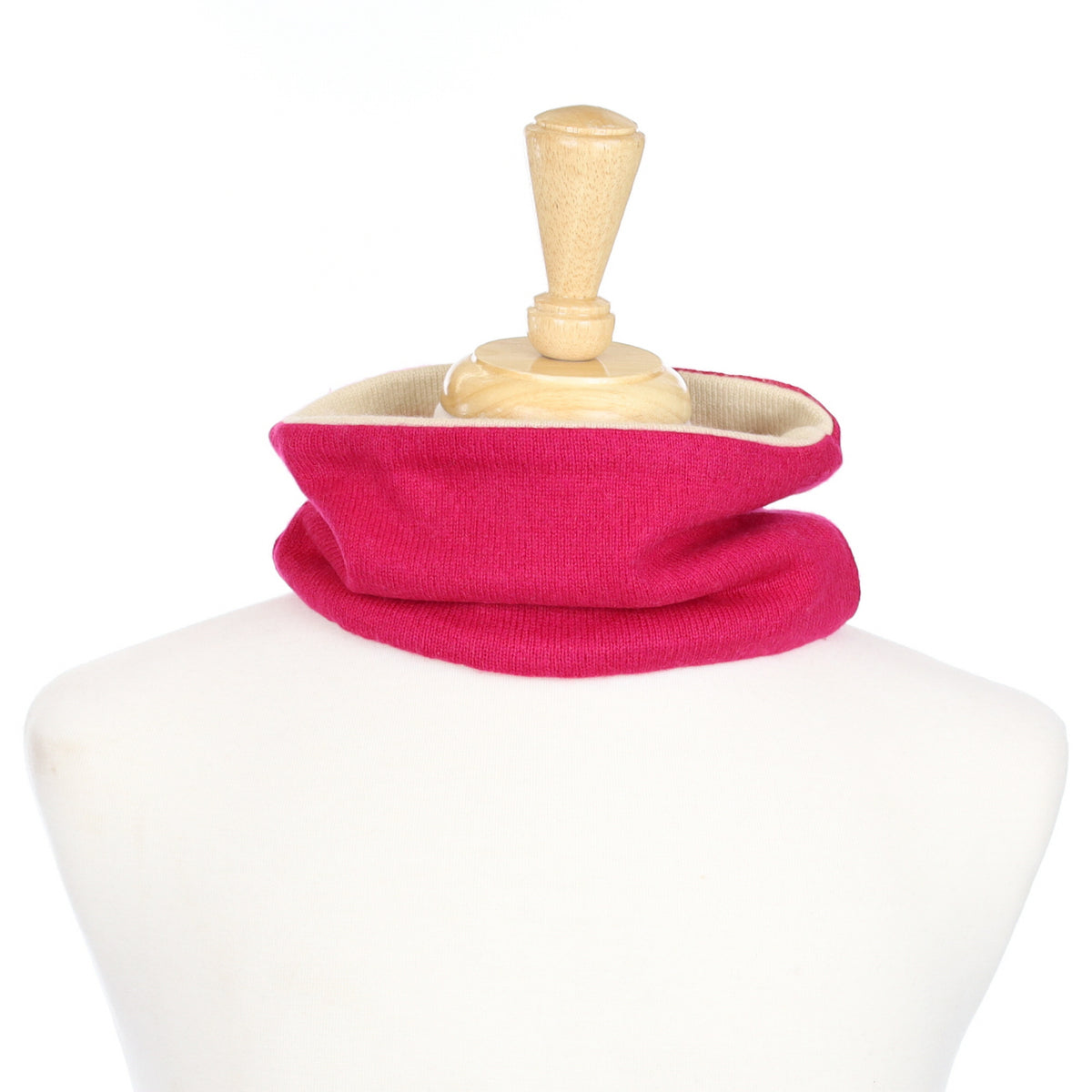 Cherry Pink and Sand Neck Warmer