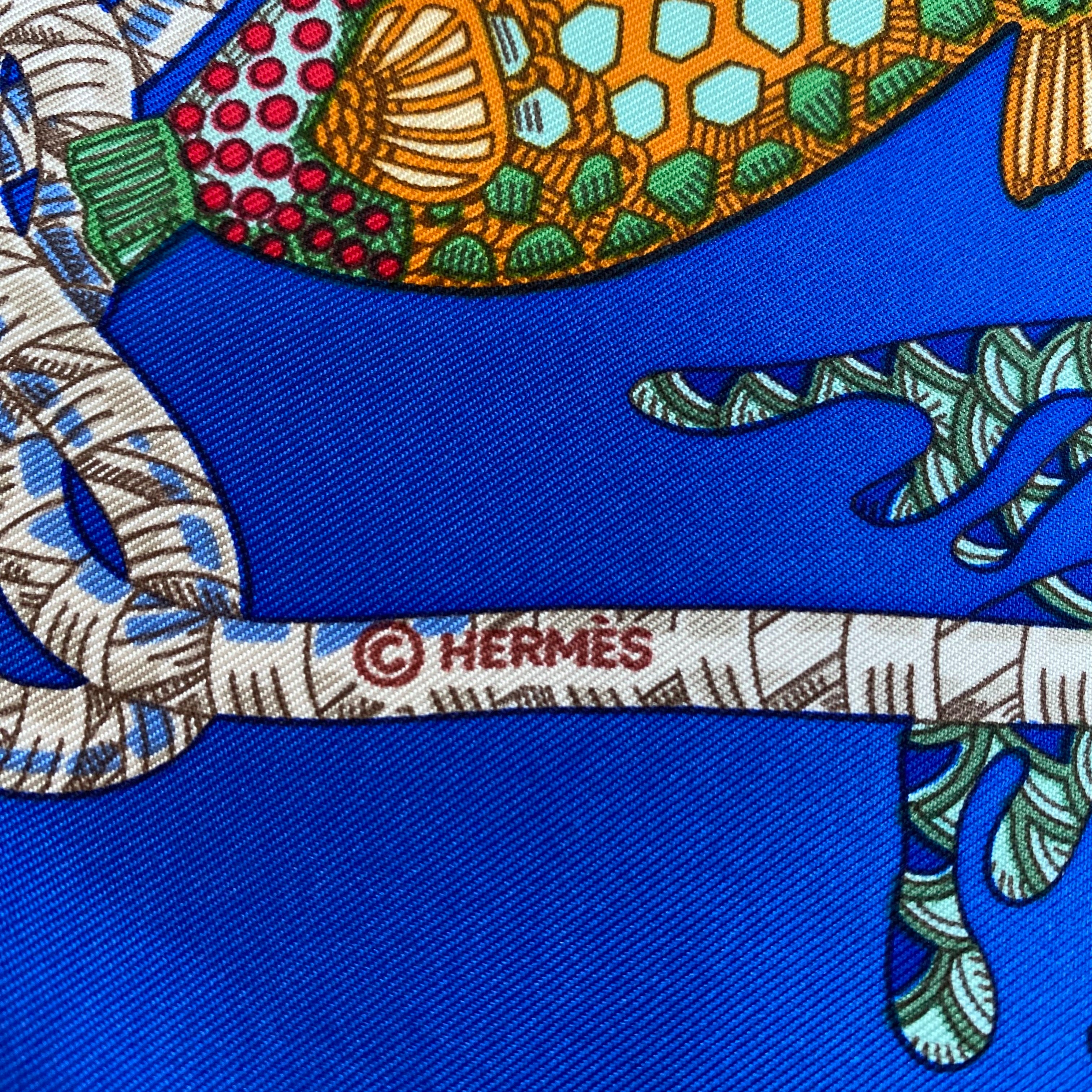 Hermès Grands Fonds Silk Scarf