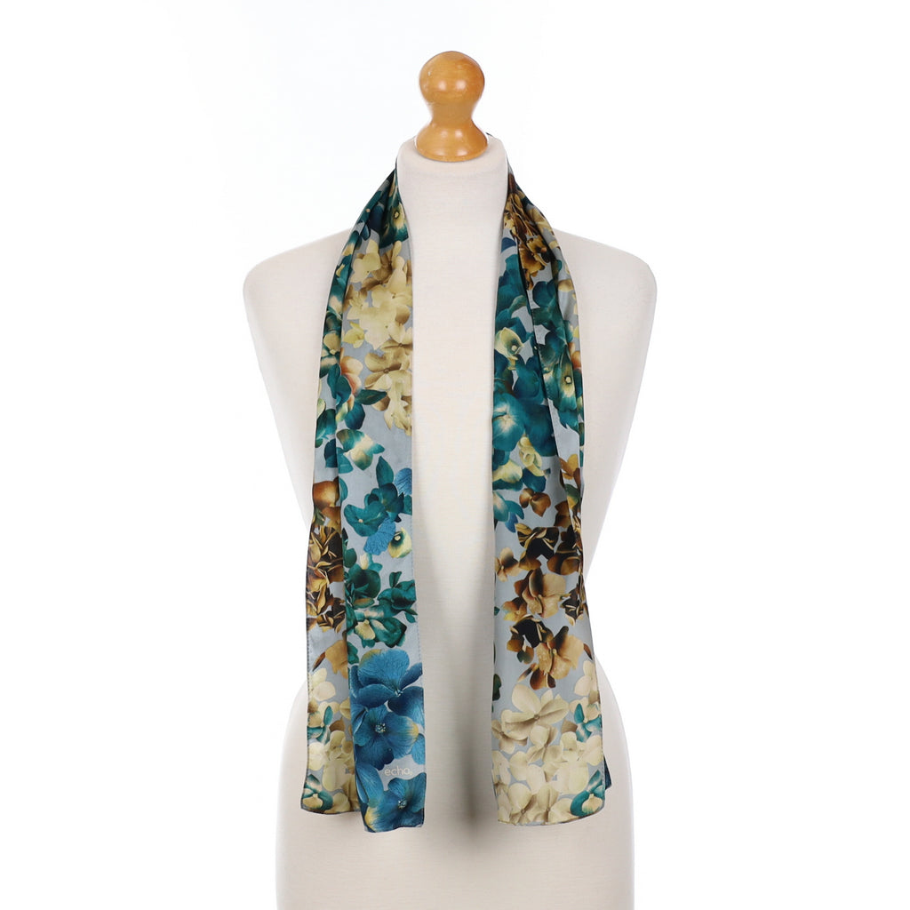 Echo Abstract Floral Silk Scarf