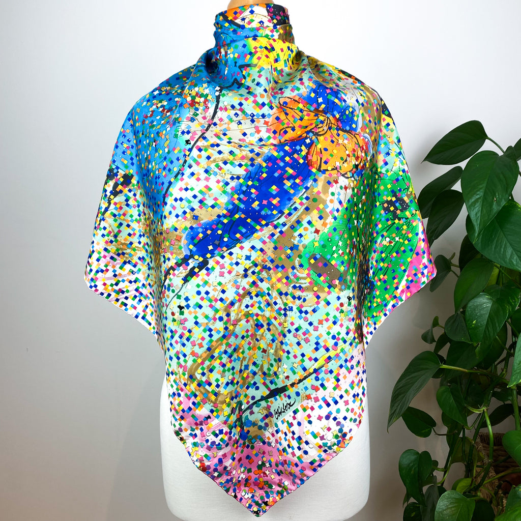 Stunning Christian Lacroix Designer Silk Scarf