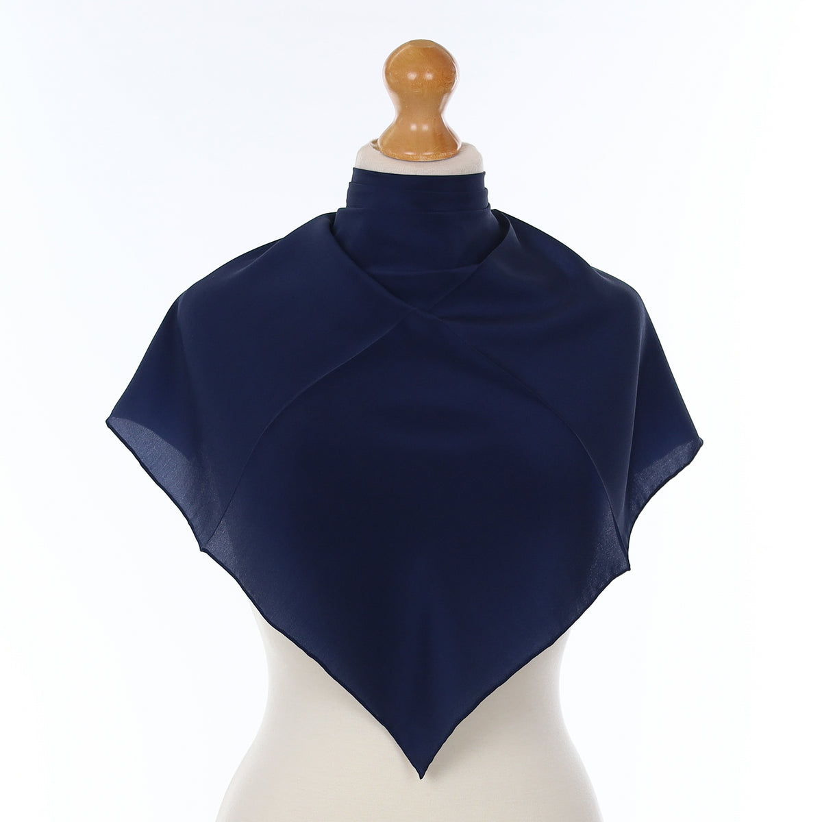 Brand New Navy Silk Scarf