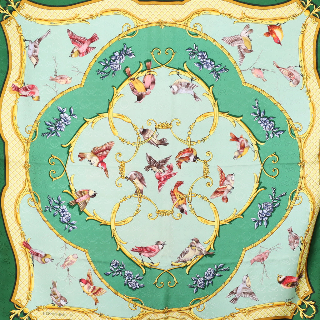 Hermès La Clé des Champs Silk Scarf