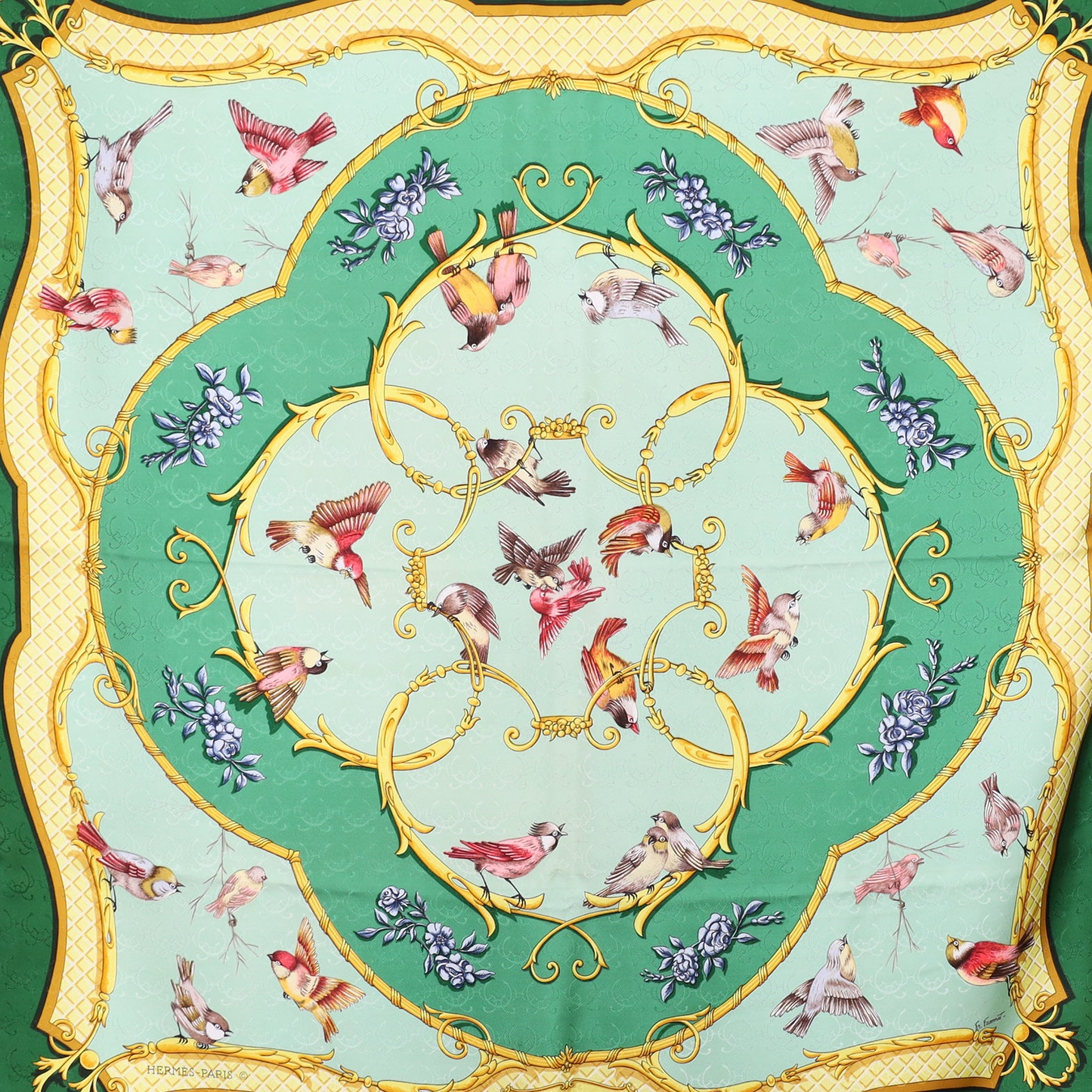 Hermès La Clé des Champs Silk Scarf
