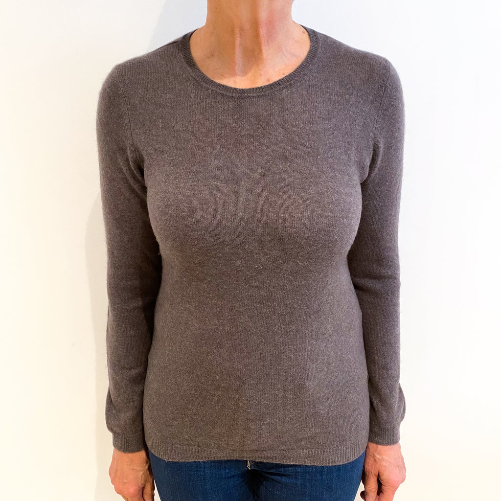 Donkey Brown Cashmere Crew Neck Jumper Medium