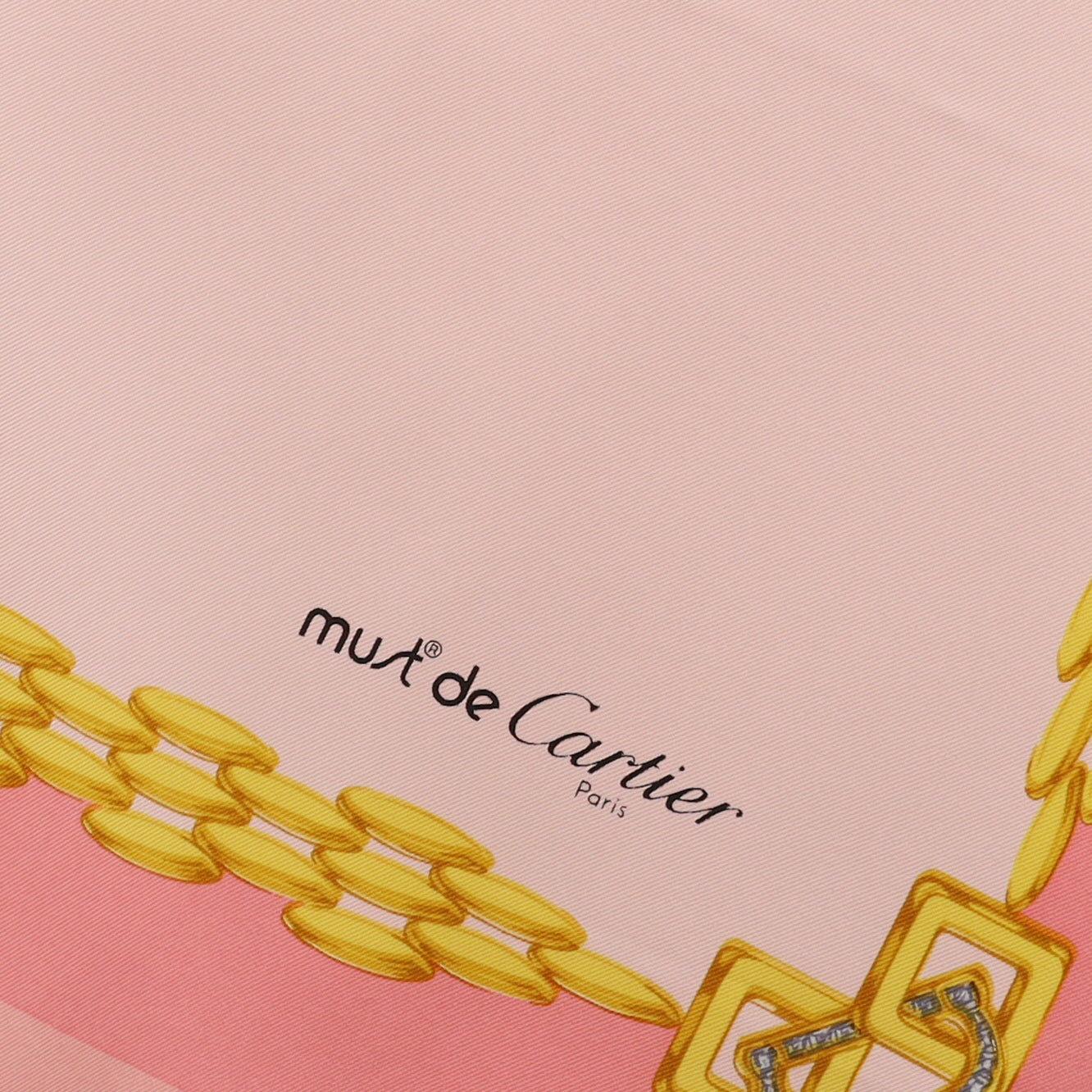 Pristine Cartier Designer Silk Scarf