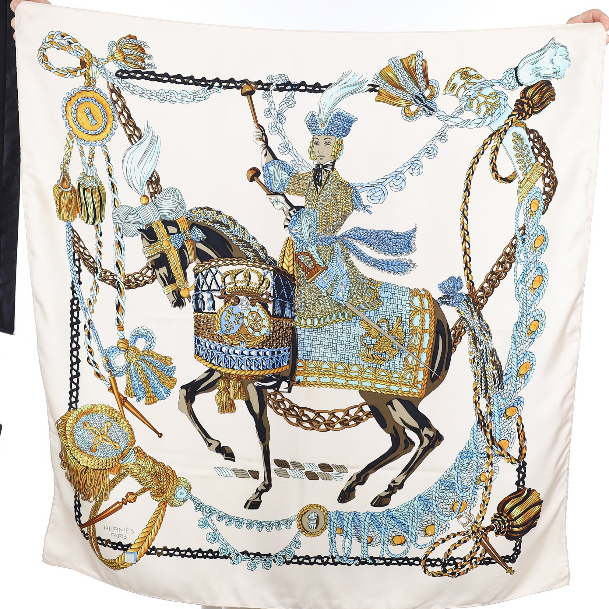 Hermès Le Timbalier Silk Scarf Quite Rare