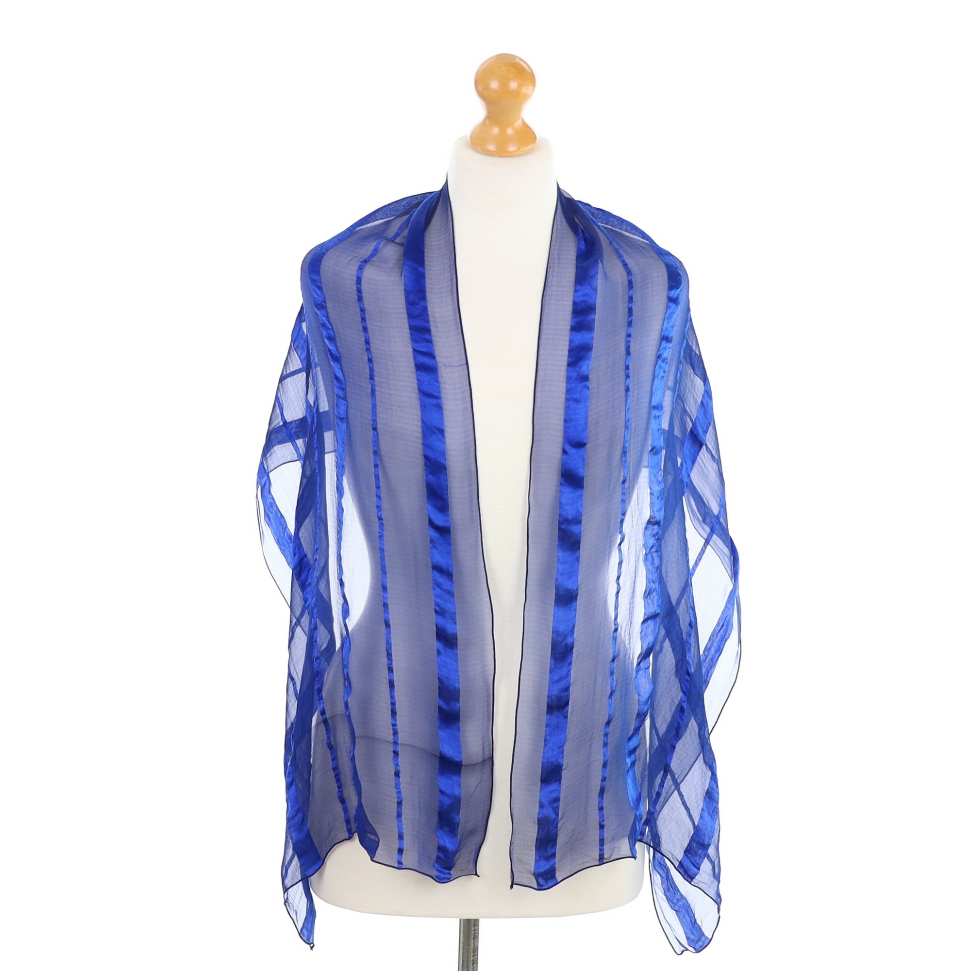 Jaeger Cobalt Blue Silk Scarf