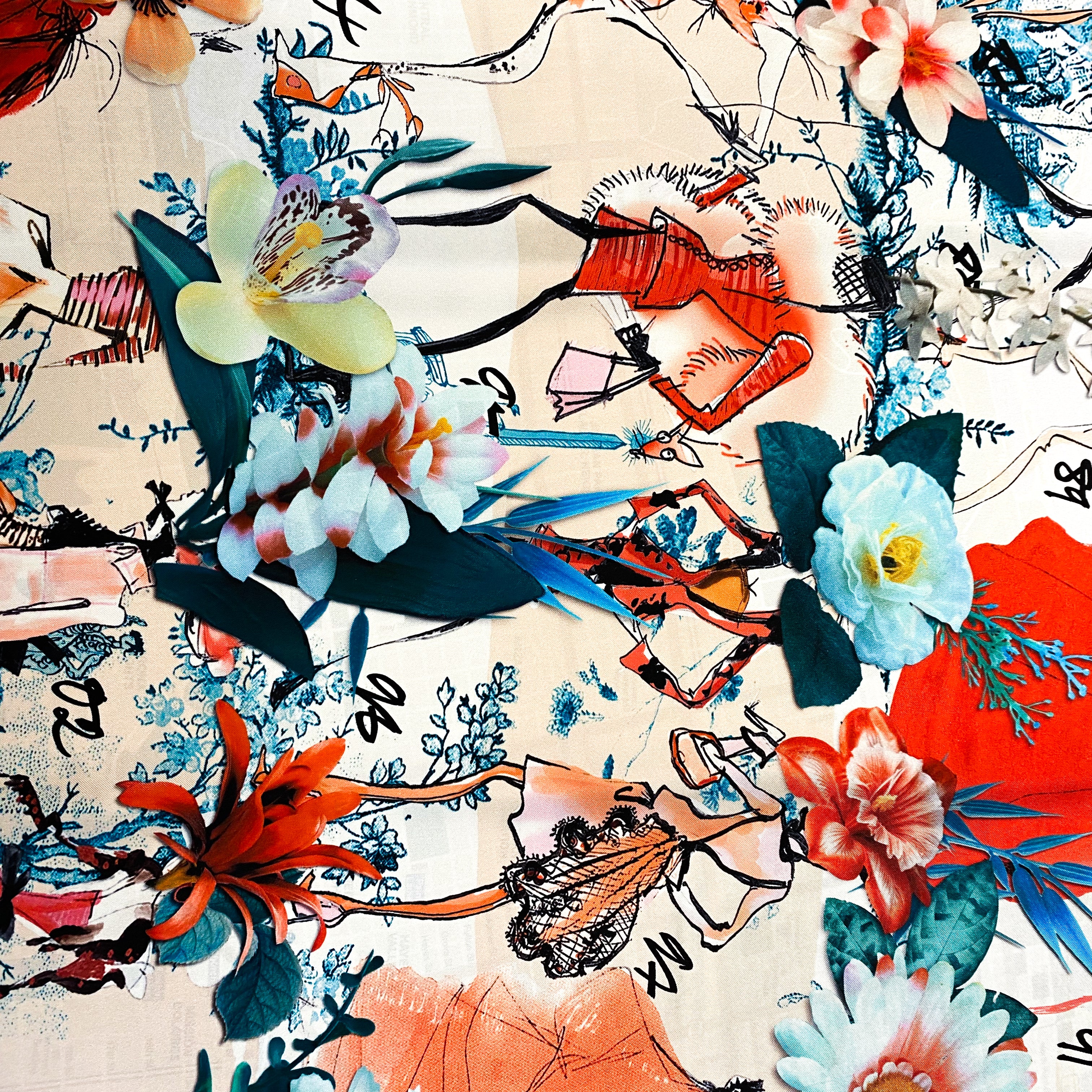 Immaculate Christian Lacroix Designer Silk Scarf