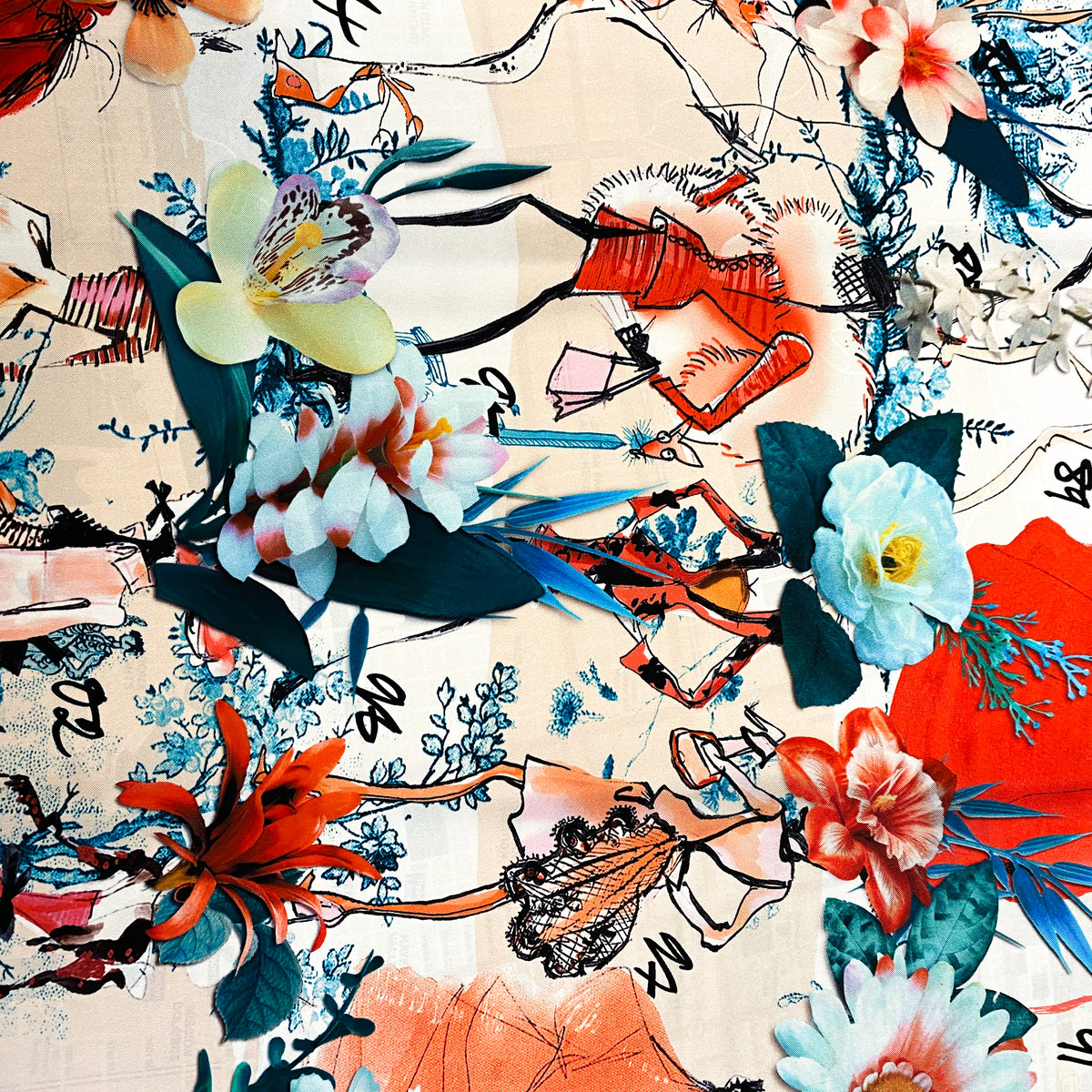Immaculate Christian Lacroix Designer Silk Scarf