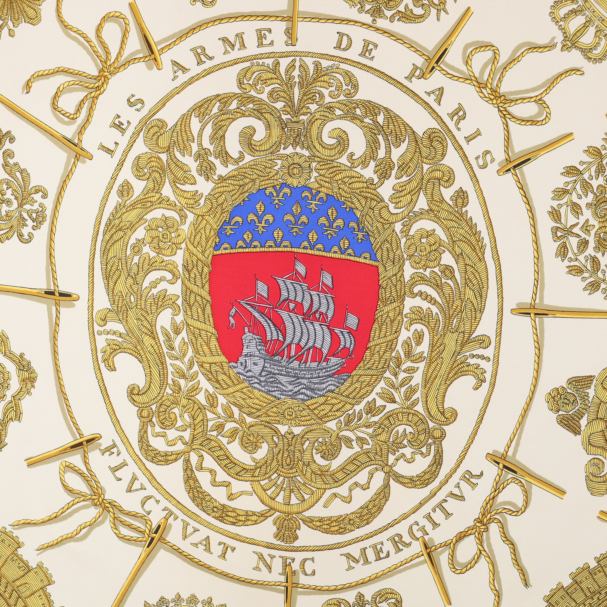 Hermès Les Armes de Paris Silk Scarf
