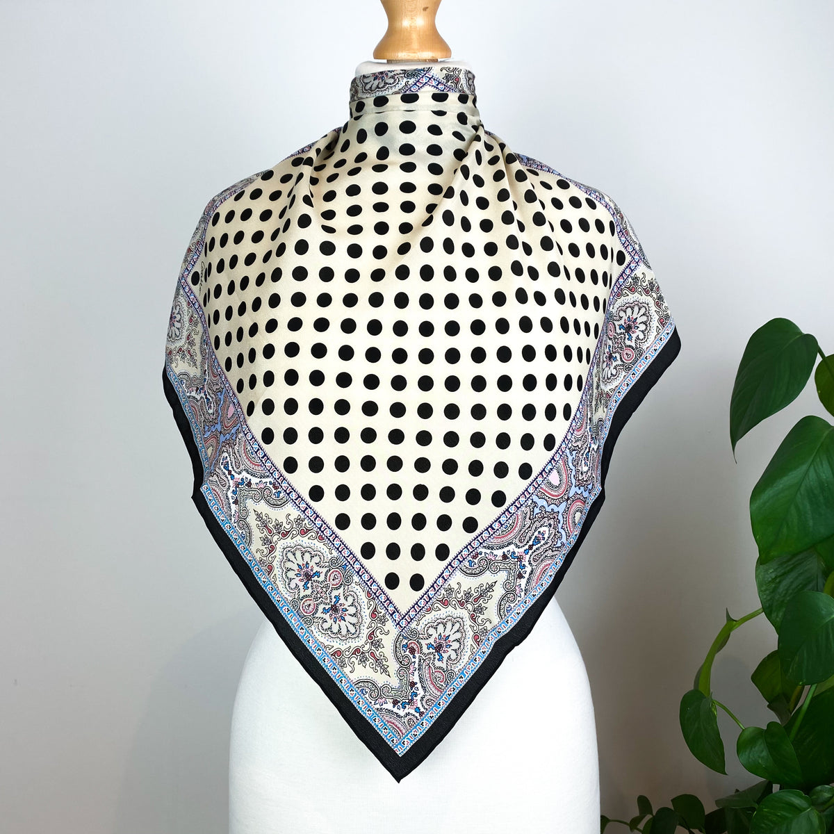 Small Codello Spotty Silk Scarf