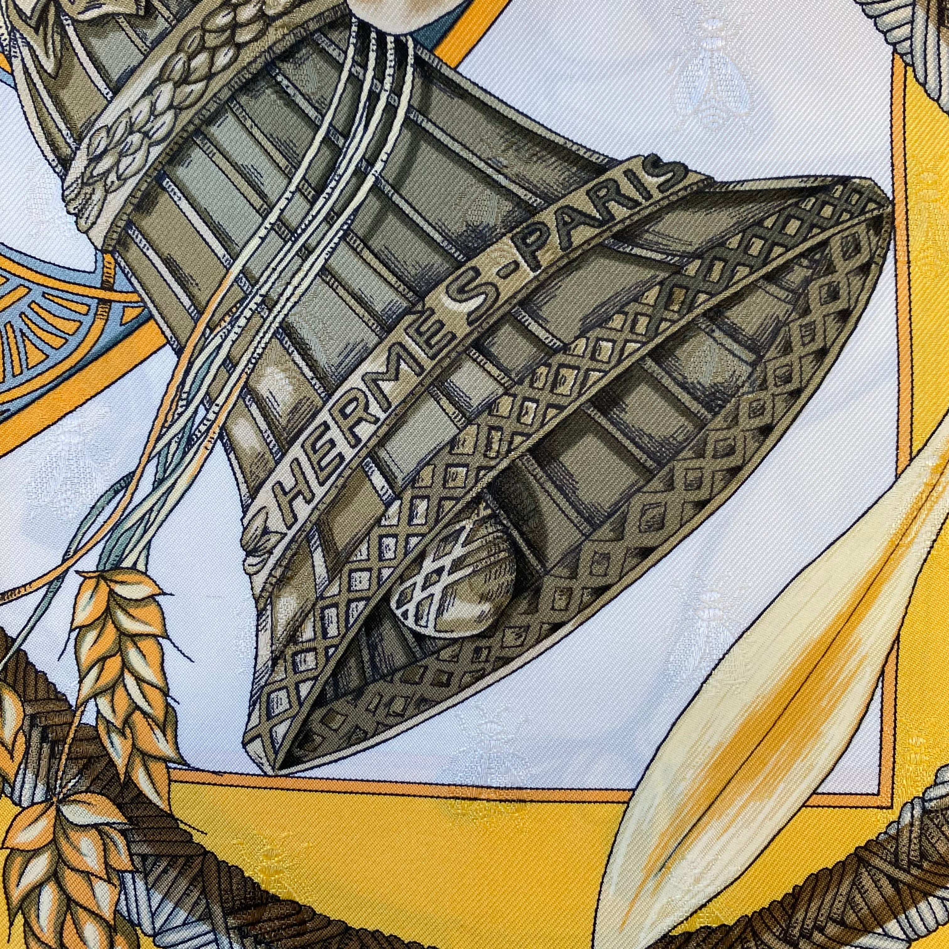 Pristine Hermès Amours Designer Silk Scarf