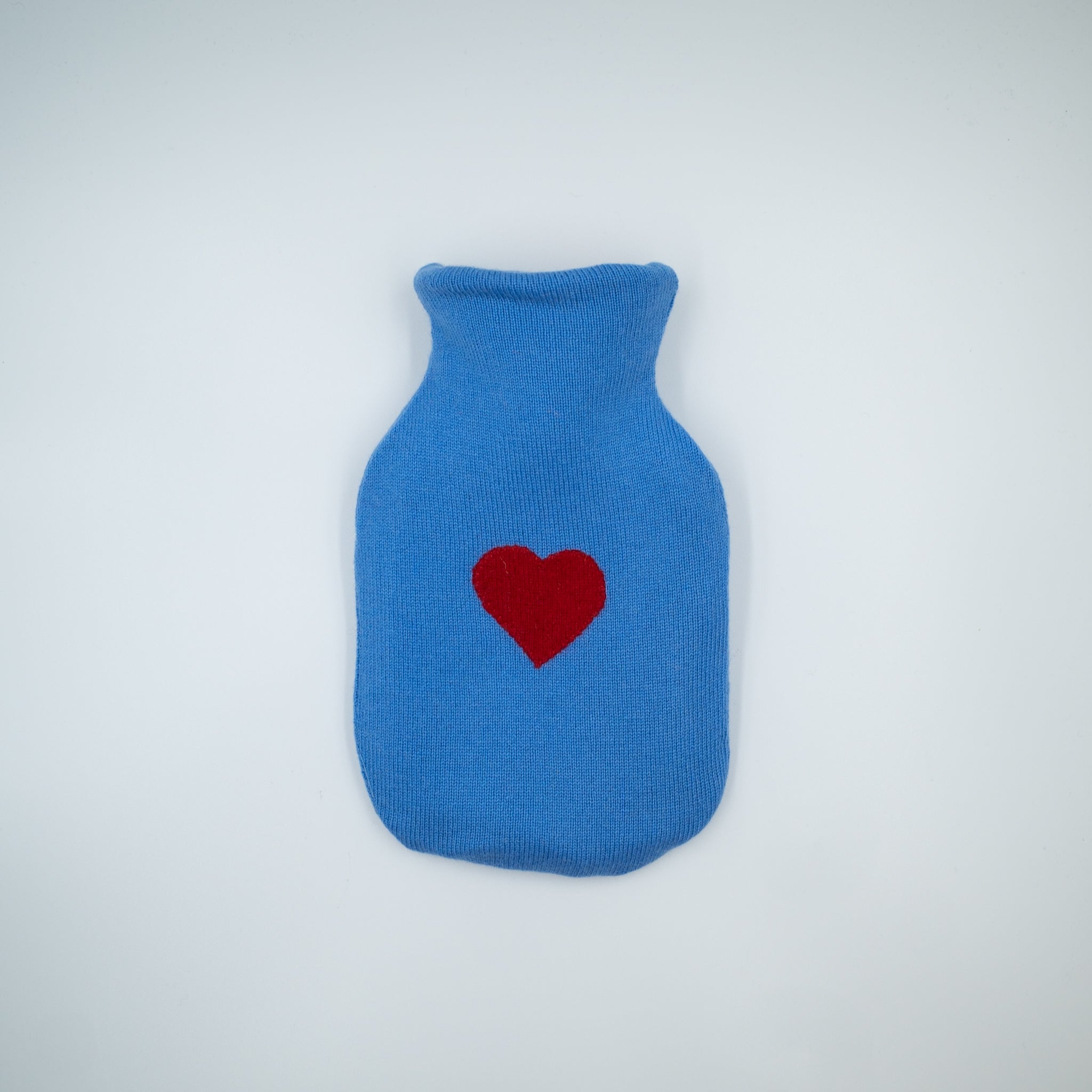 Cornflower Blue Cashmere Small Hot Water Bottle