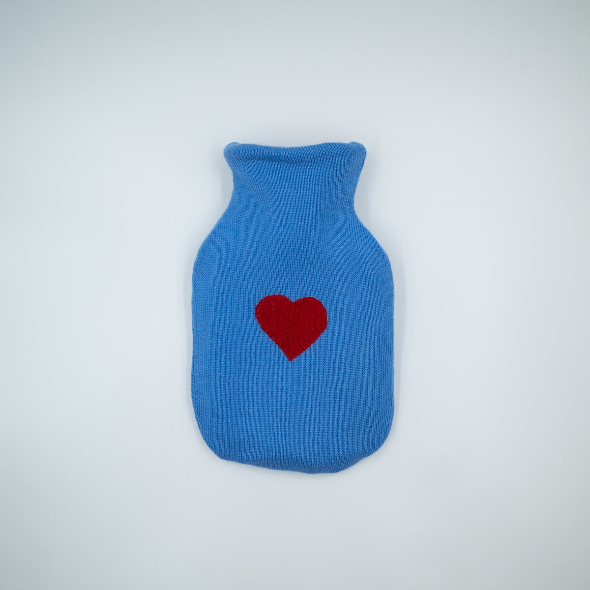Cornflower Blue Cashmere Small Hot Water Bottle