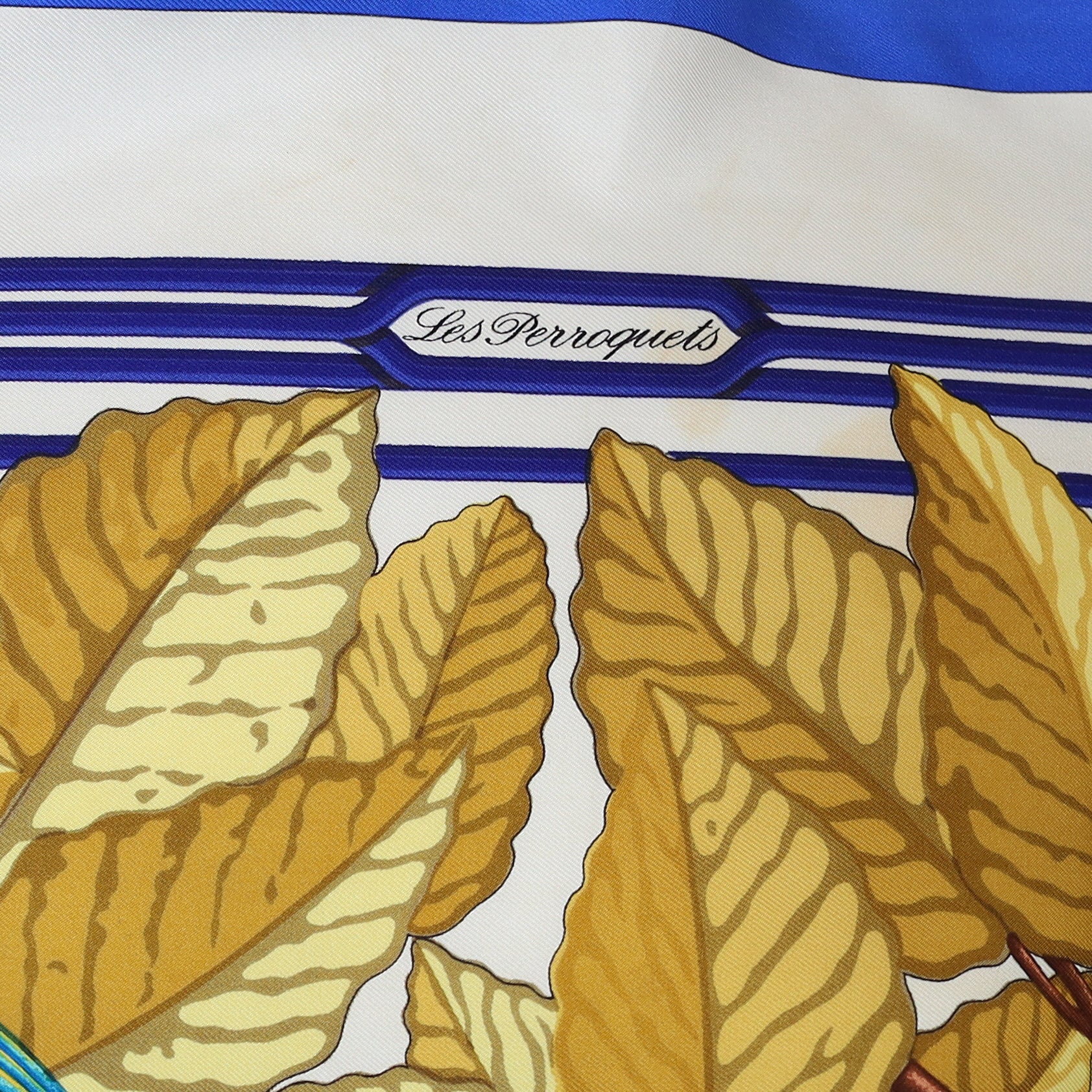 Hermès Les Perroquets Silk Scarf