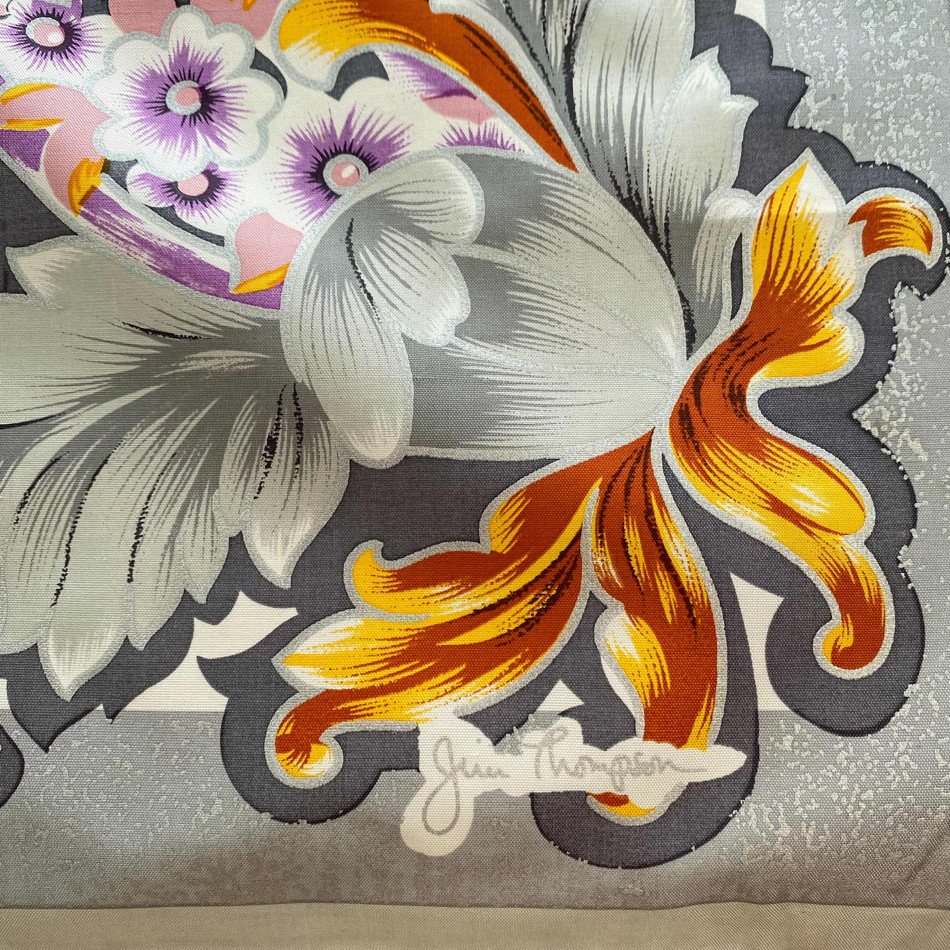 Brand New Jim Thompson Floral Silk Scarf