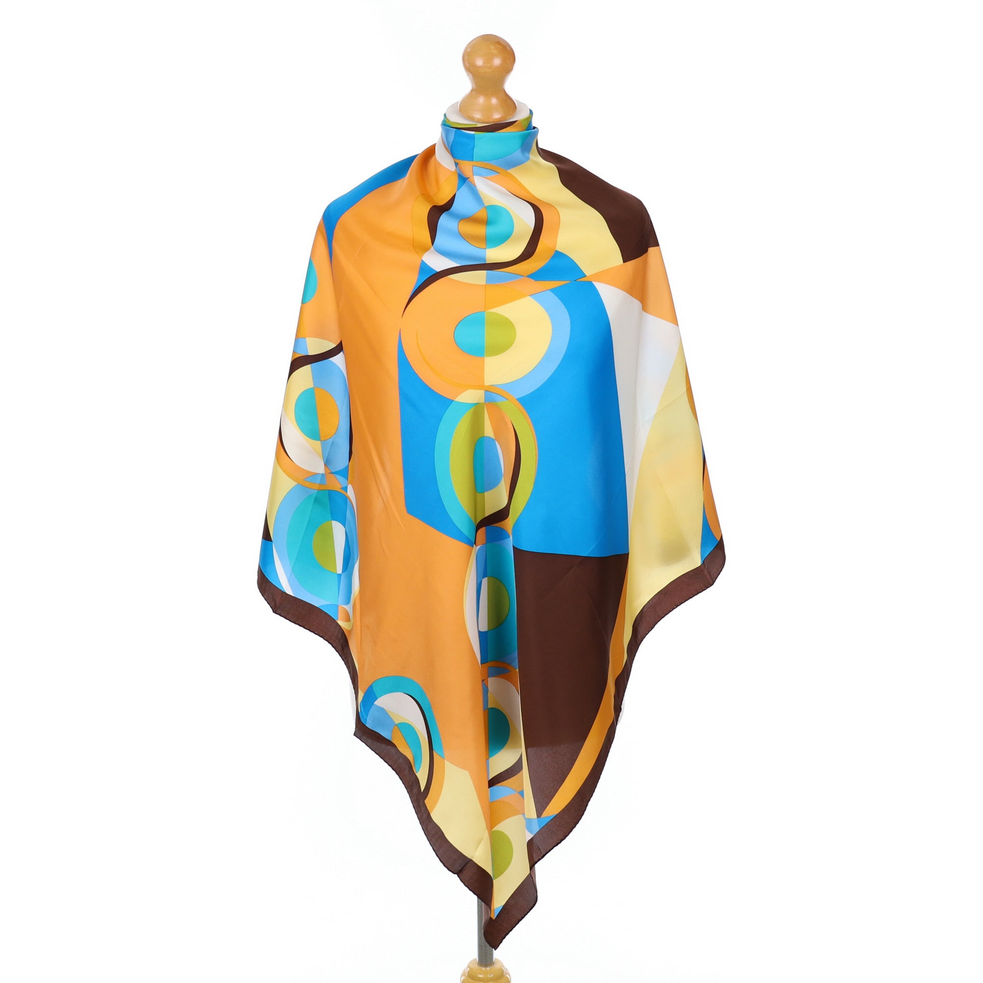 Oscar de la Renta Colourful Silk Scarf