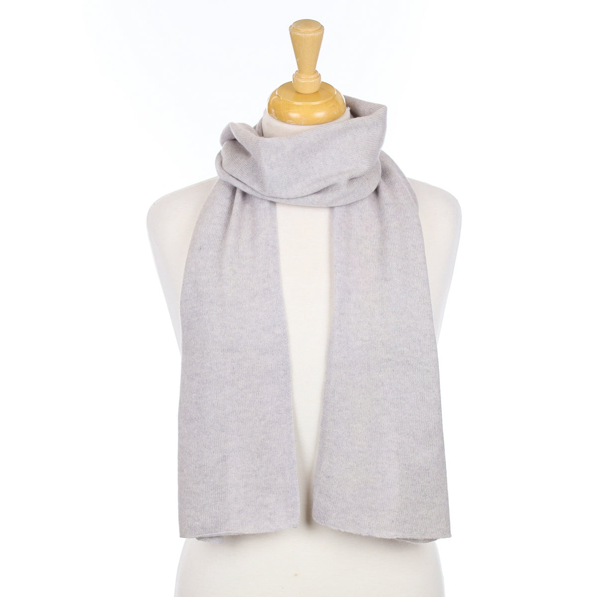 Mist Grey Cashmere Scarf