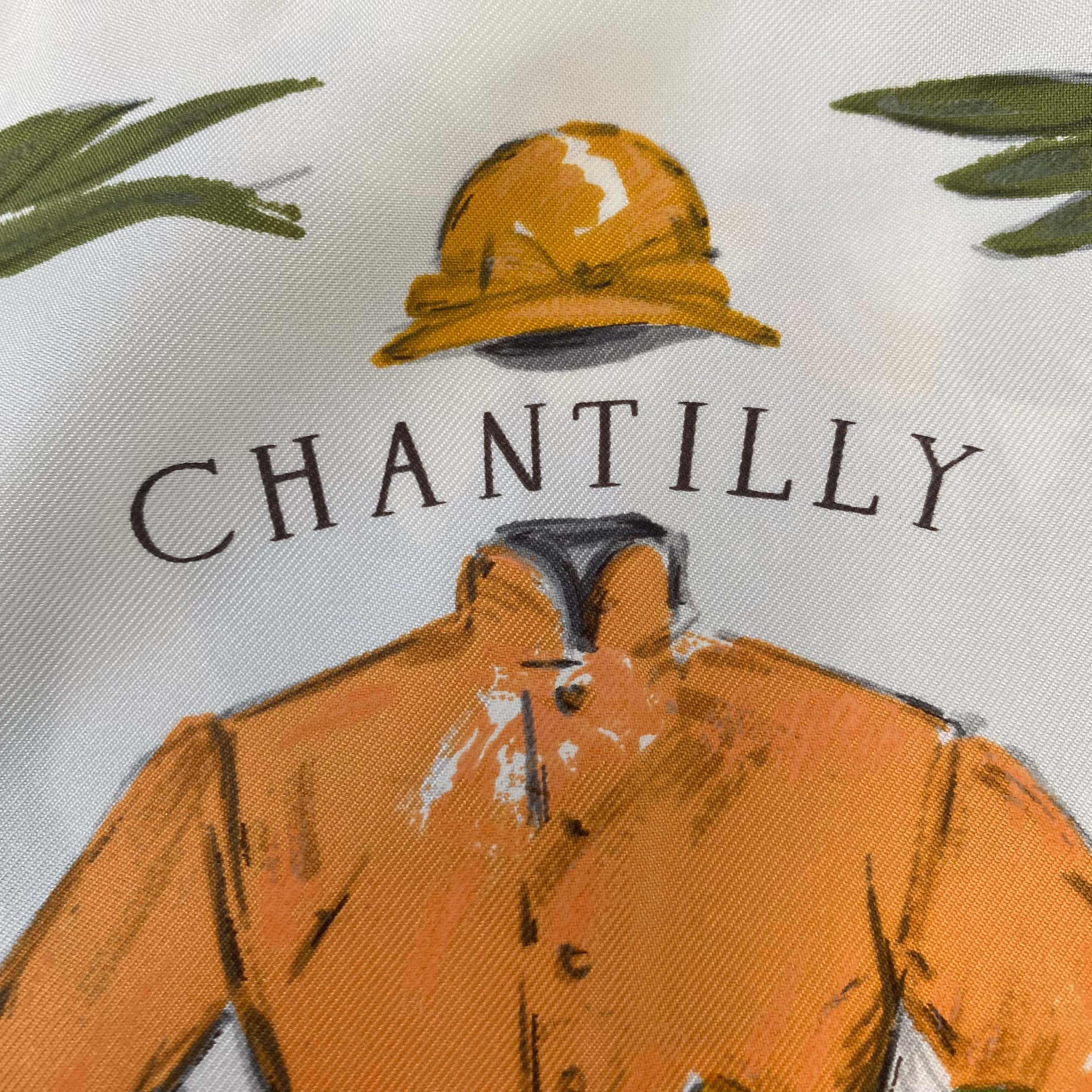 Hermès Champ de Courses À Chantilly Silk Scarf