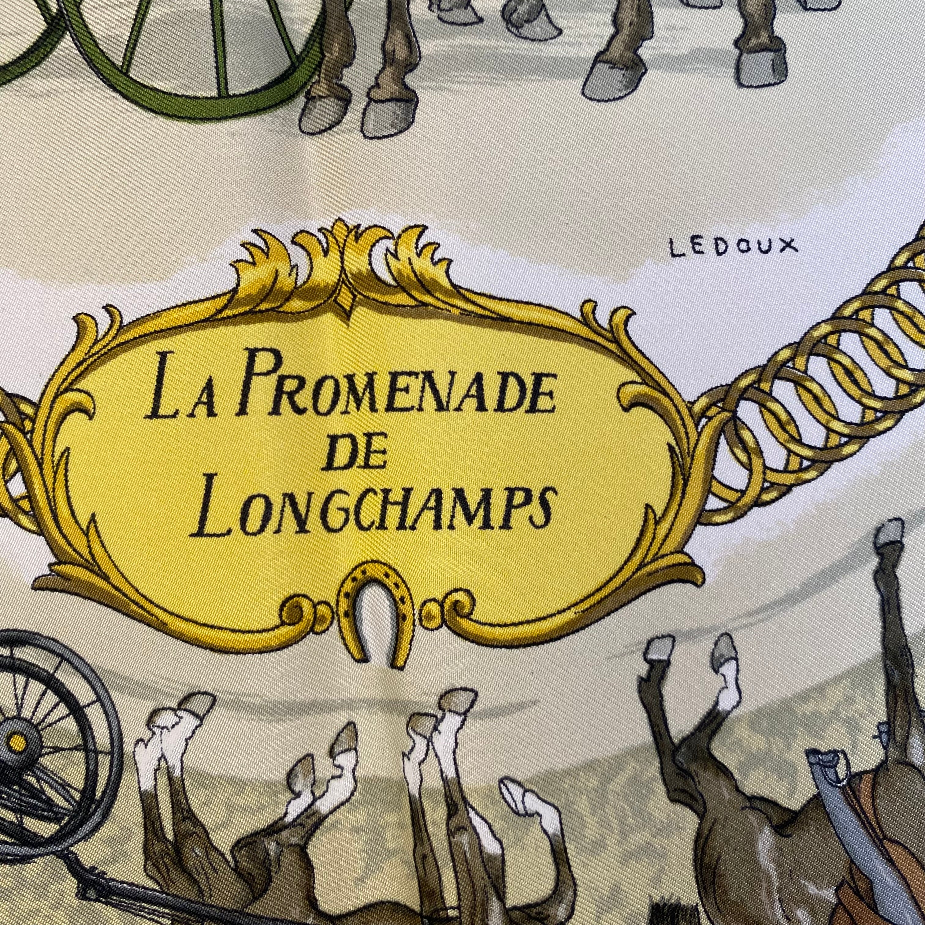 Hermès La Promenade de Longchamps Silk Scarf
