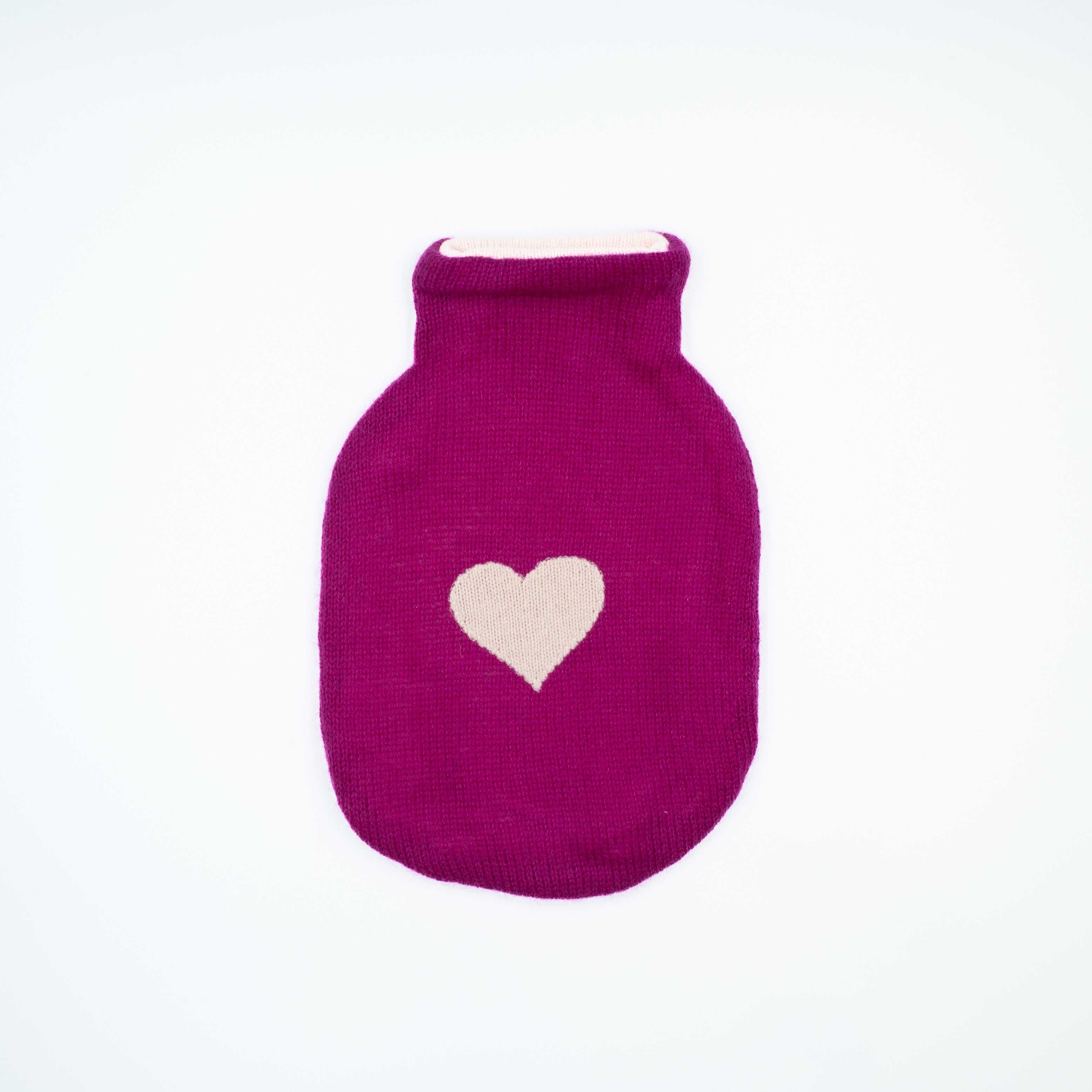 Fuchsia Pink Cashmere Small Hot Water Bottle